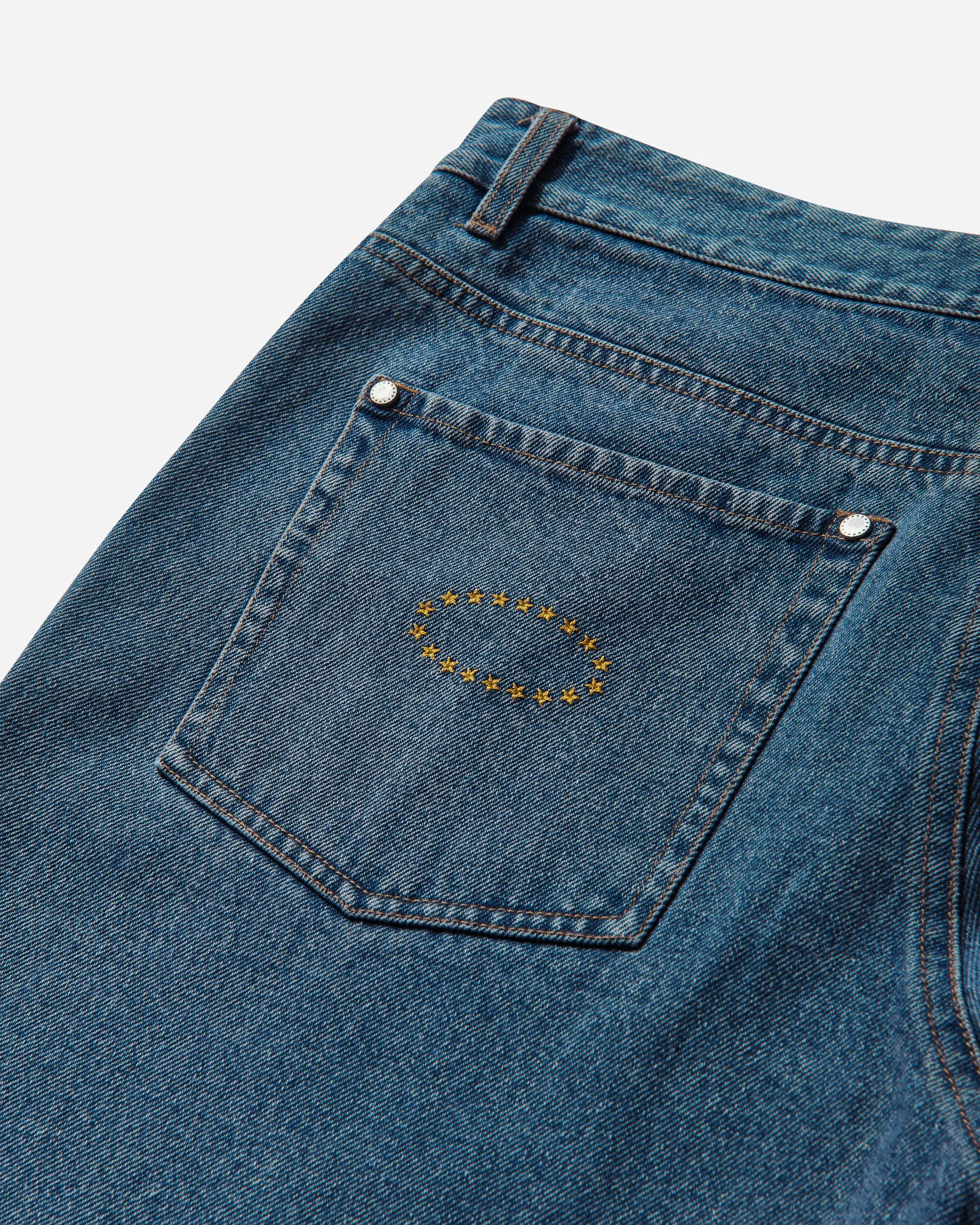 Men's Super Baggy Studded Pants Indigo