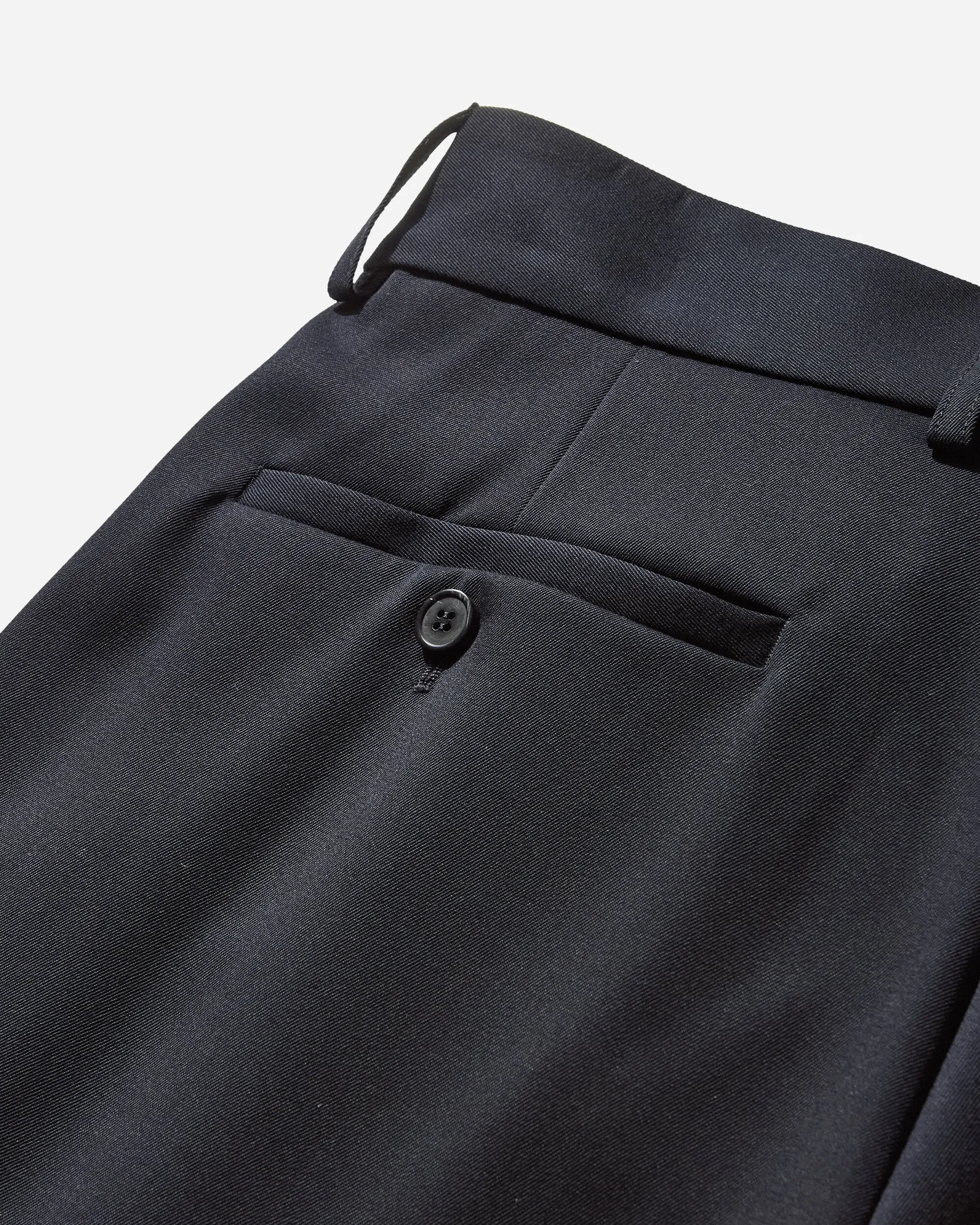 Men's Wide Pleated Pants Navy