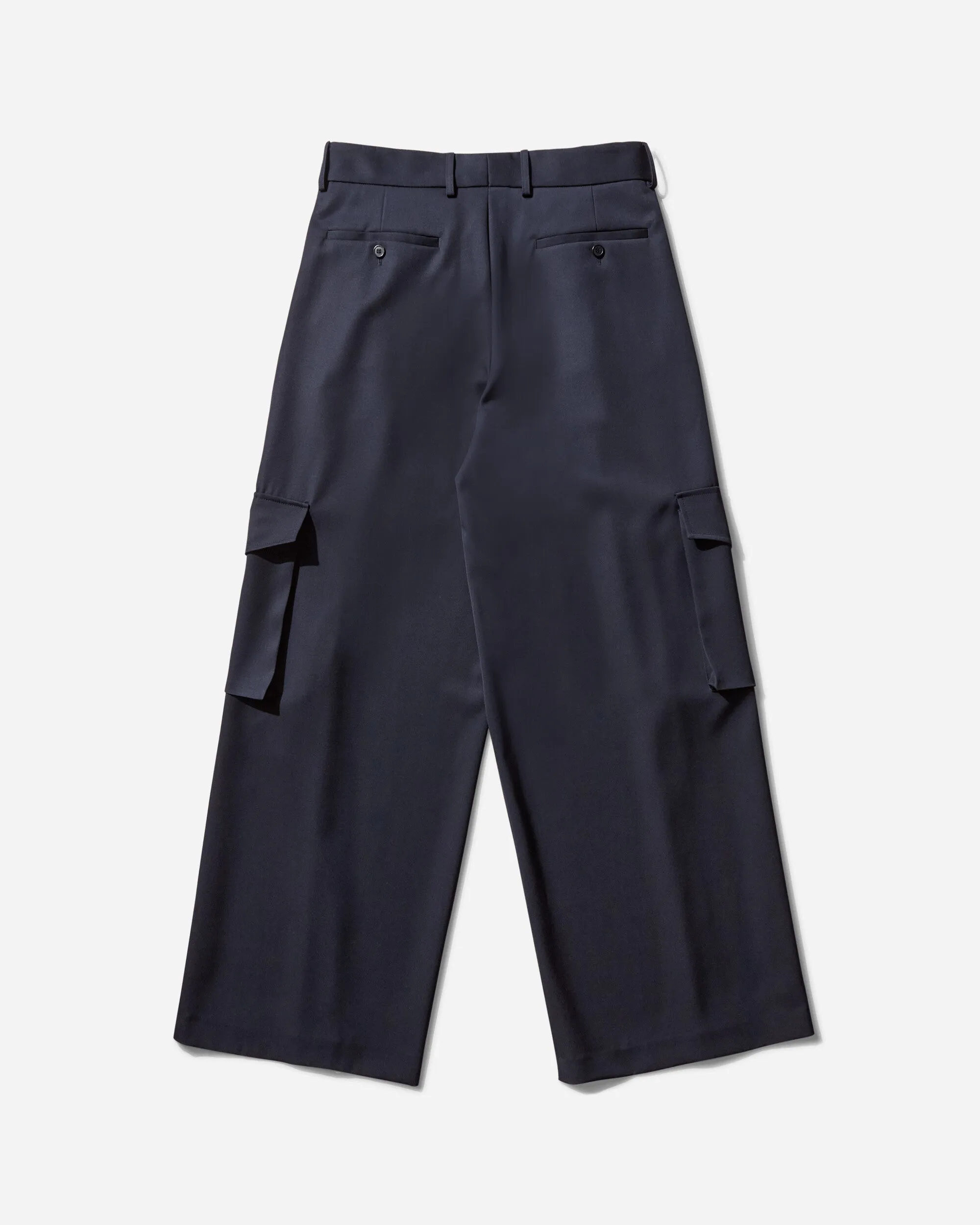 Men's Wide Pleated Pants Navy