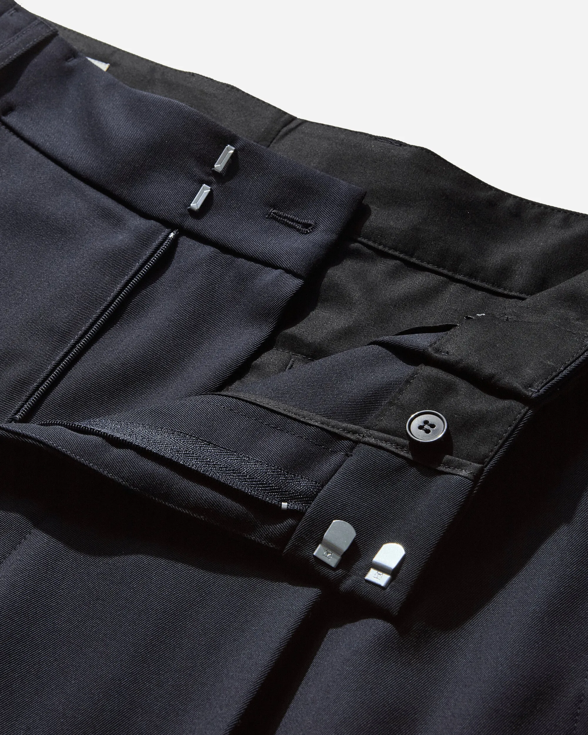 Men's Wide Pleated Pants Navy
