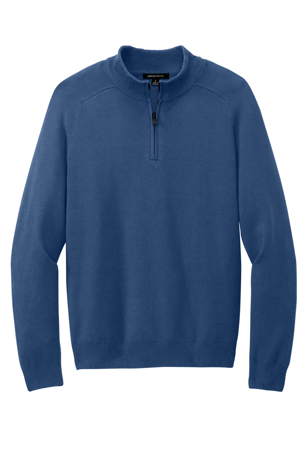 Mercer Mettle Mens 1/4 Zip Sweater - Insignia Blue