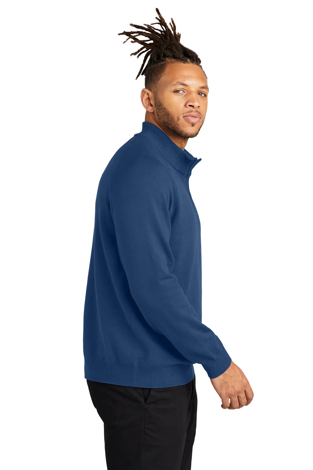 Mercer Mettle Mens 1/4 Zip Sweater - Insignia Blue