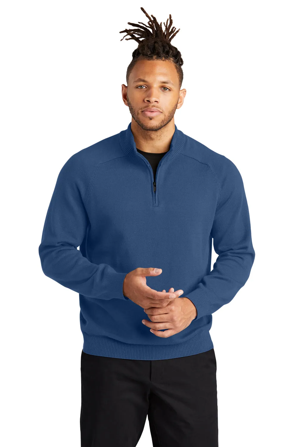 Mercer Mettle Mens 1/4 Zip Sweater - Insignia Blue