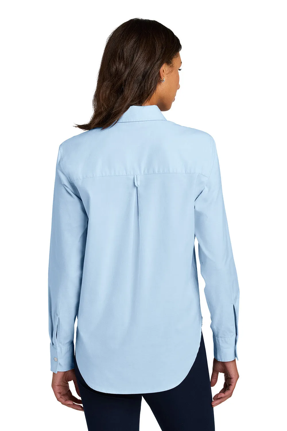 Mercer Mettle Womens Modern Oxford Long Sleeve Button Down Shirt - Light Blue