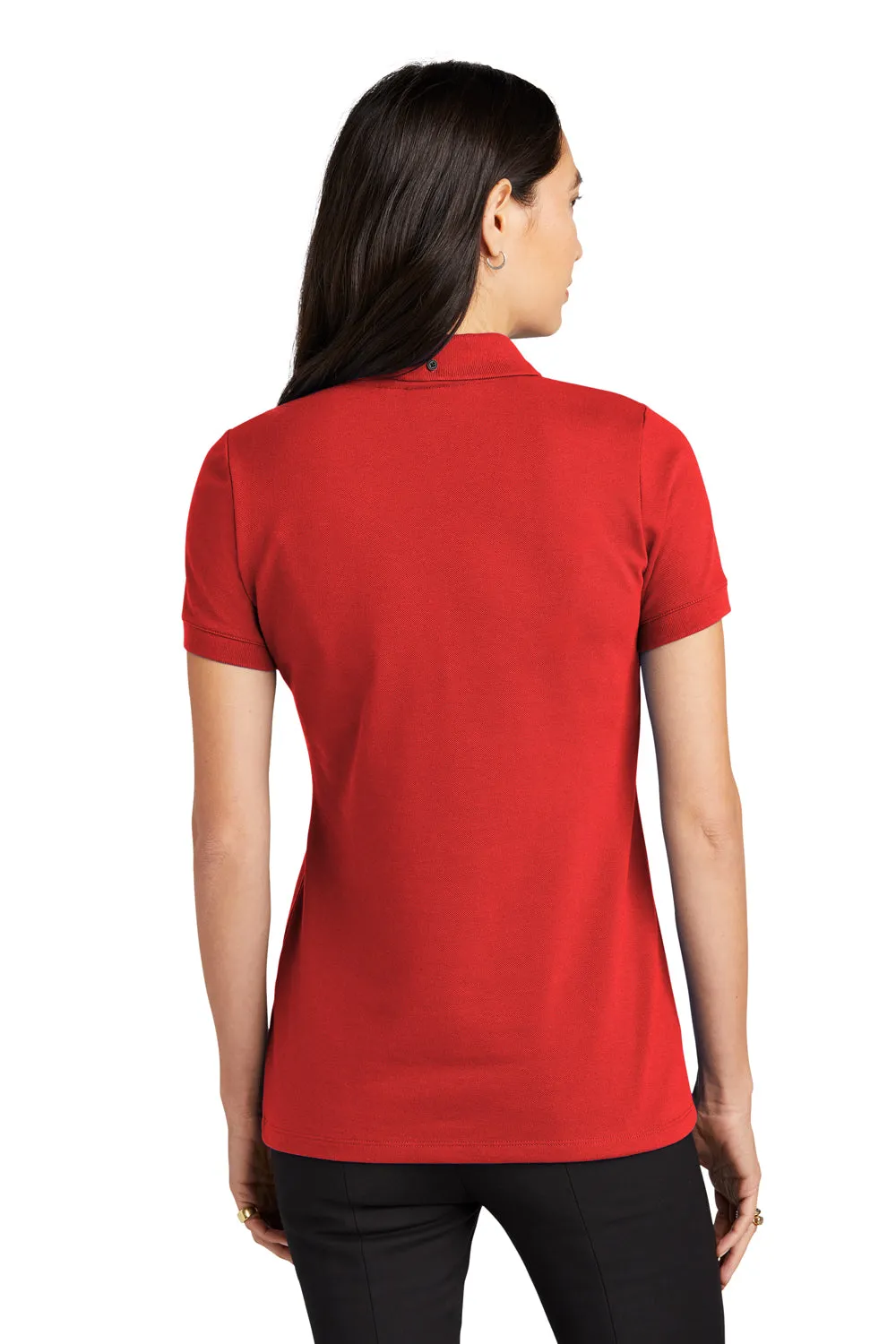 Mercer Mettle Womens Moisture Wicking Short Sleeve Polo Shirt - Apple Red