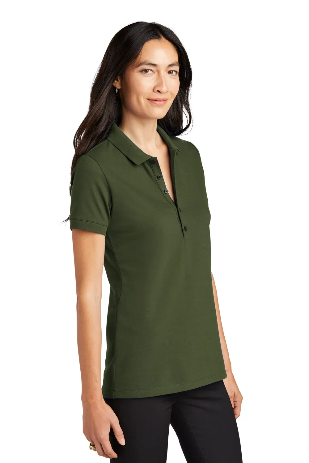 Mercer Mettle Womens Moisture Wicking Short Sleeve Polo Shirt - Townsend Green - Closeout