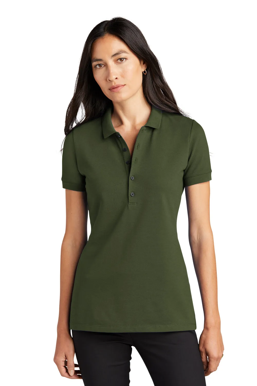 Mercer Mettle Womens Moisture Wicking Short Sleeve Polo Shirt - Townsend Green - Closeout