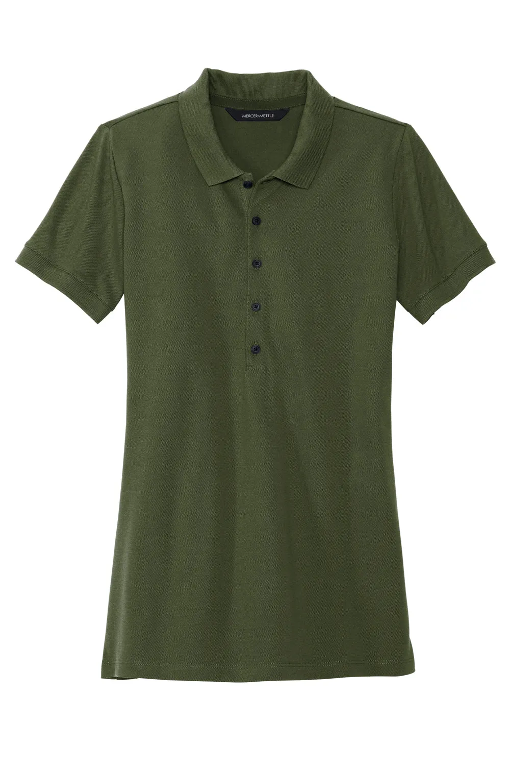 Mercer Mettle Womens Moisture Wicking Short Sleeve Polo Shirt - Townsend Green - Closeout
