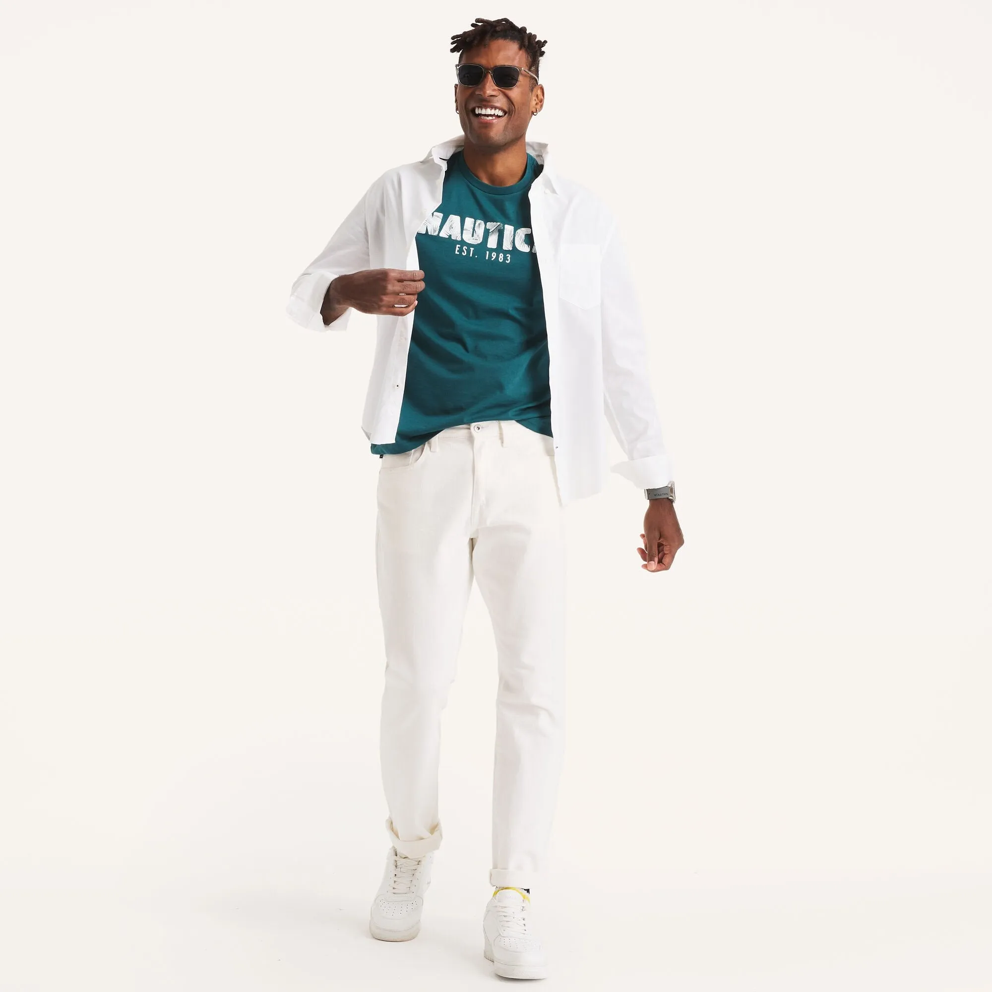 Nautica Mens 1983 Graphic T-Shirt