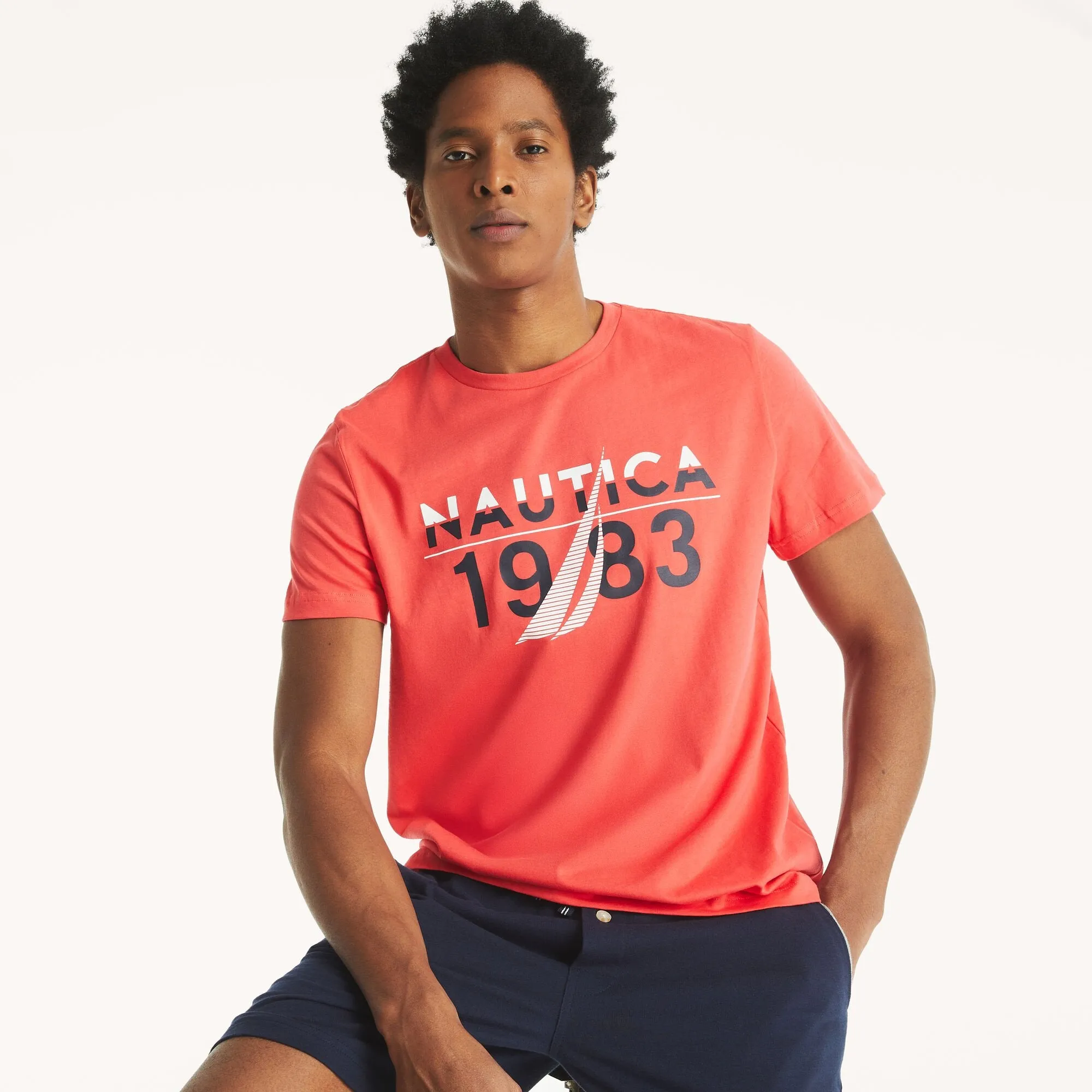 Nautica Mens 1983 Graphic T-Shirt