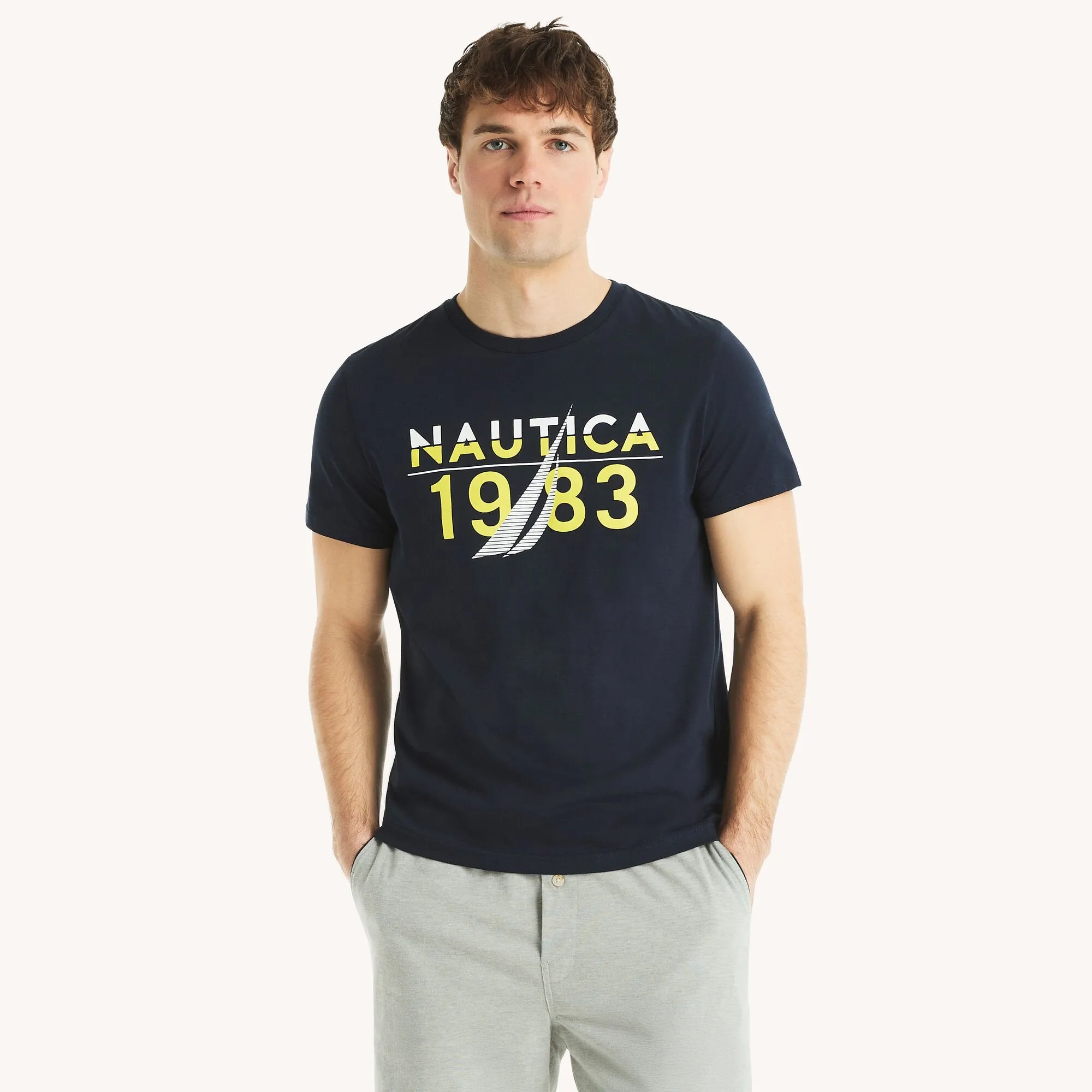 Nautica Mens 1983 Graphic T-Shirt