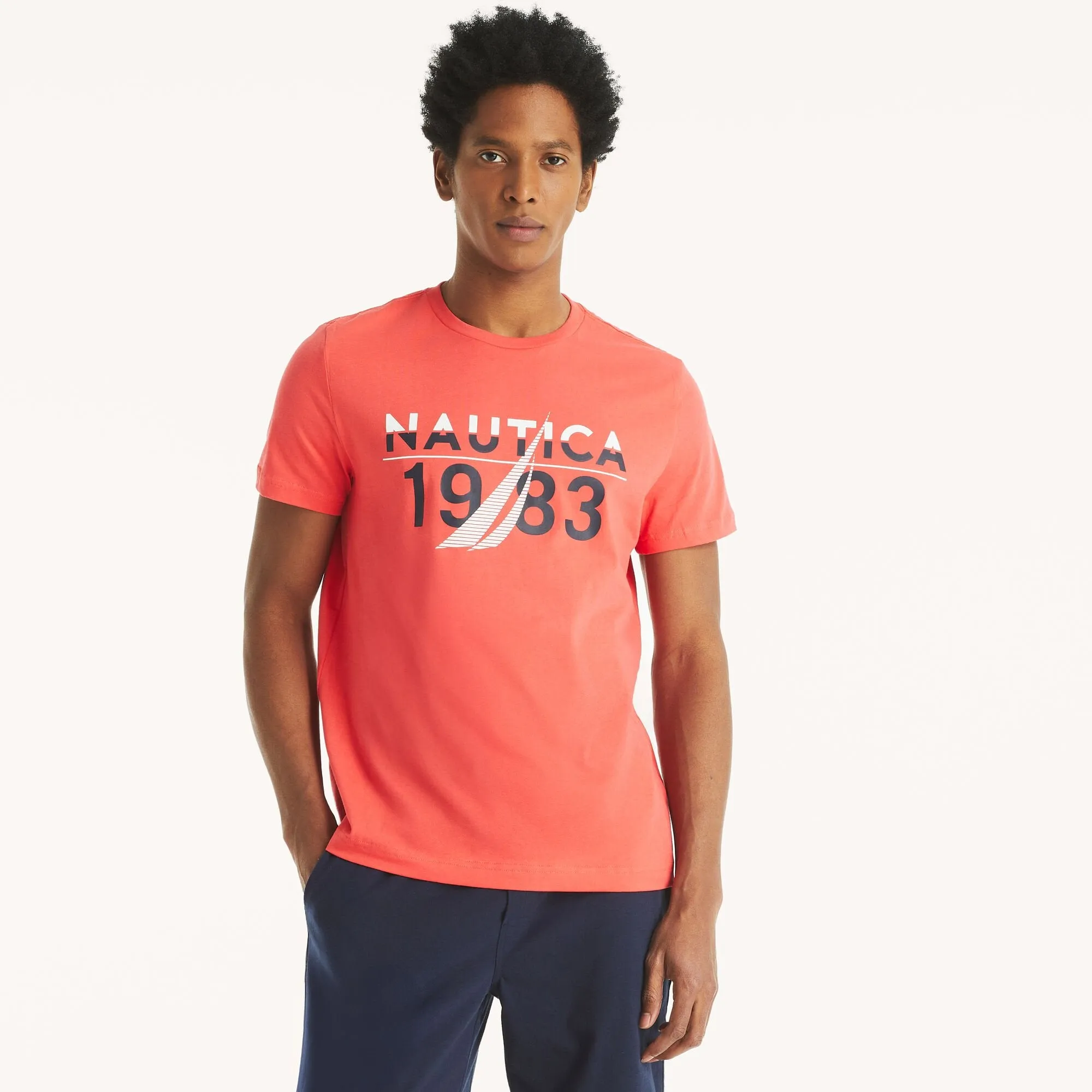Nautica Mens 1983 Graphic T-Shirt