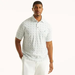 Nautica Mens Big & Tall Classic Fit Golf Print Polo