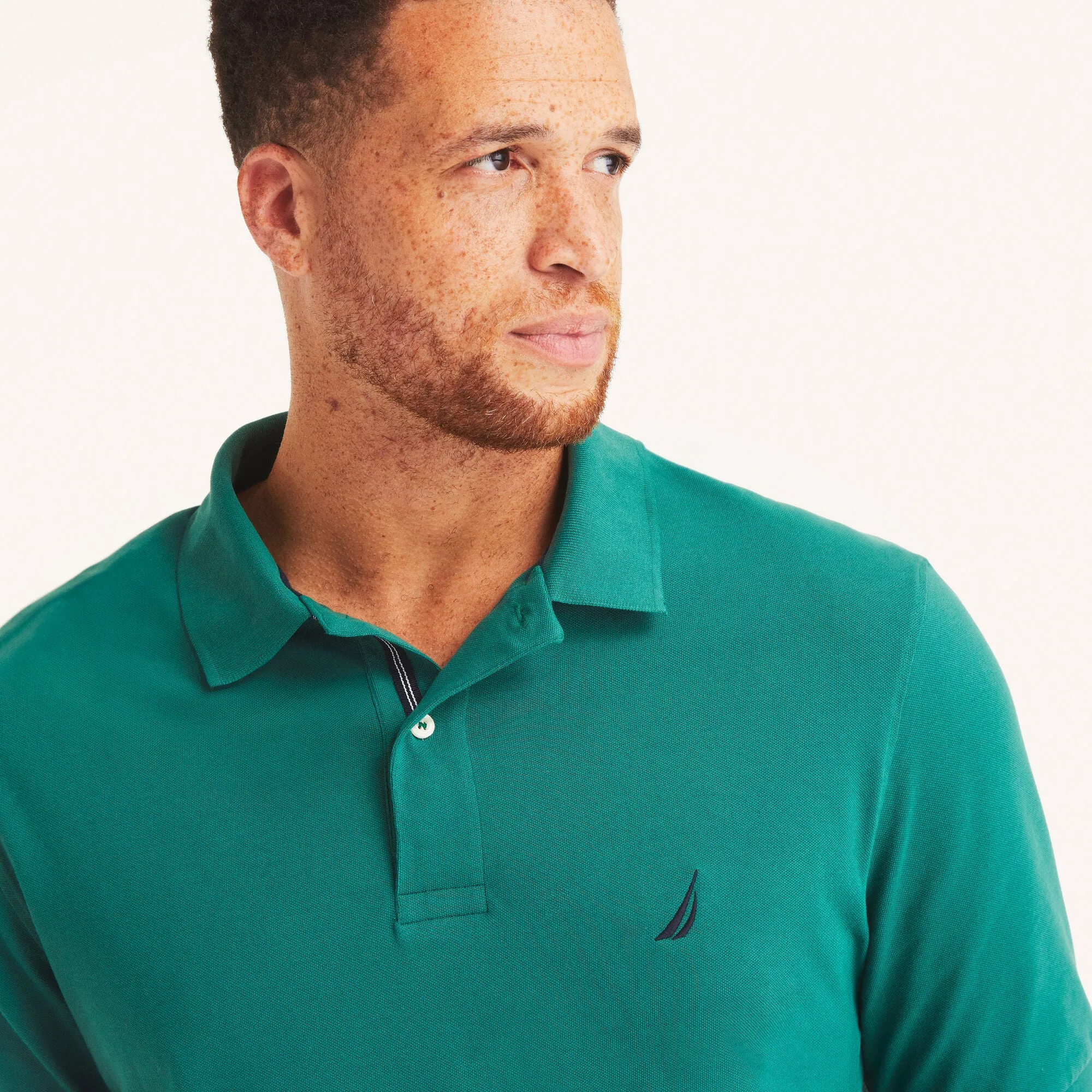 Nautica Mens Big & Tall Classic Fit Performance Deck Polo
