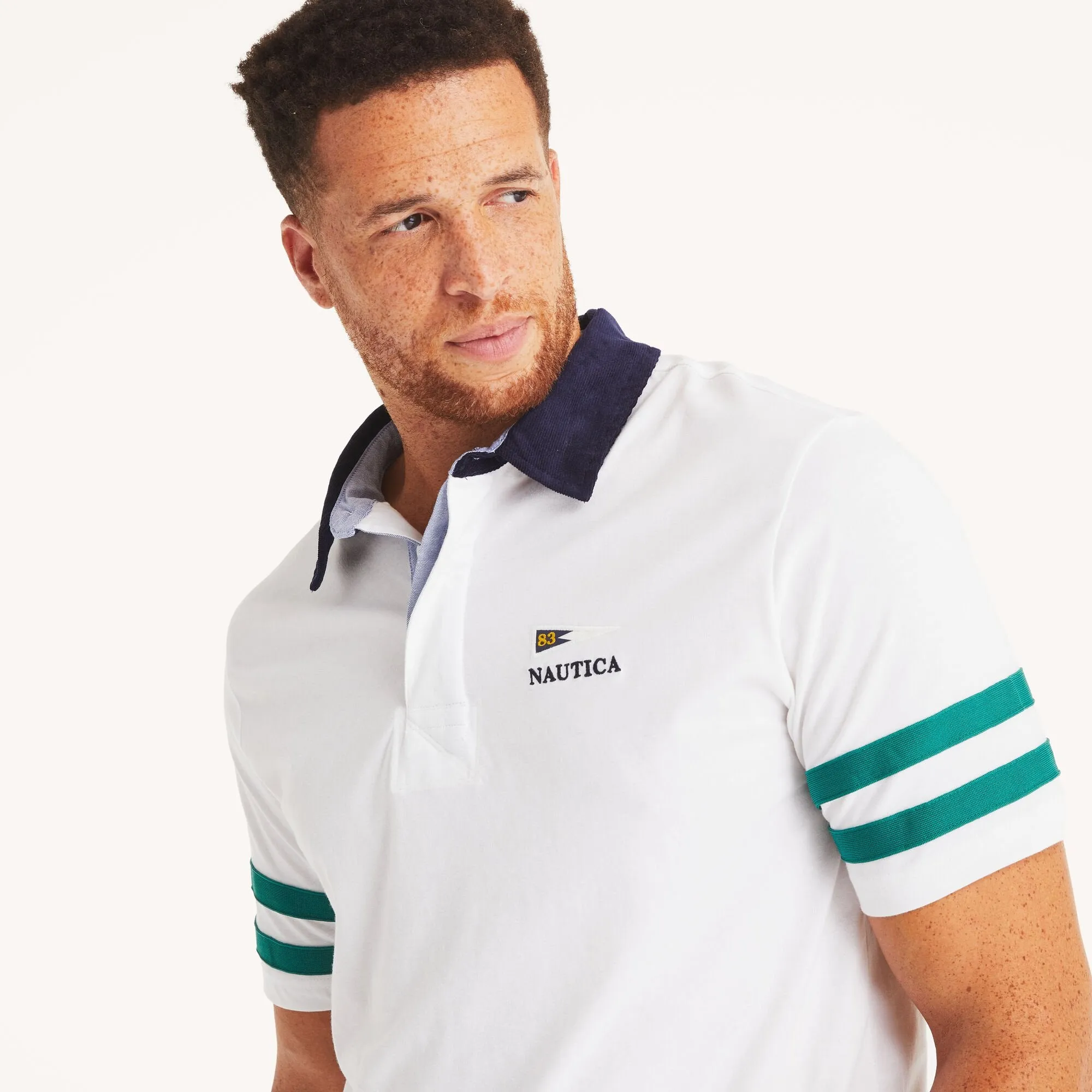 Nautica Mens Big & Tall Classic Fit Rugby Polo