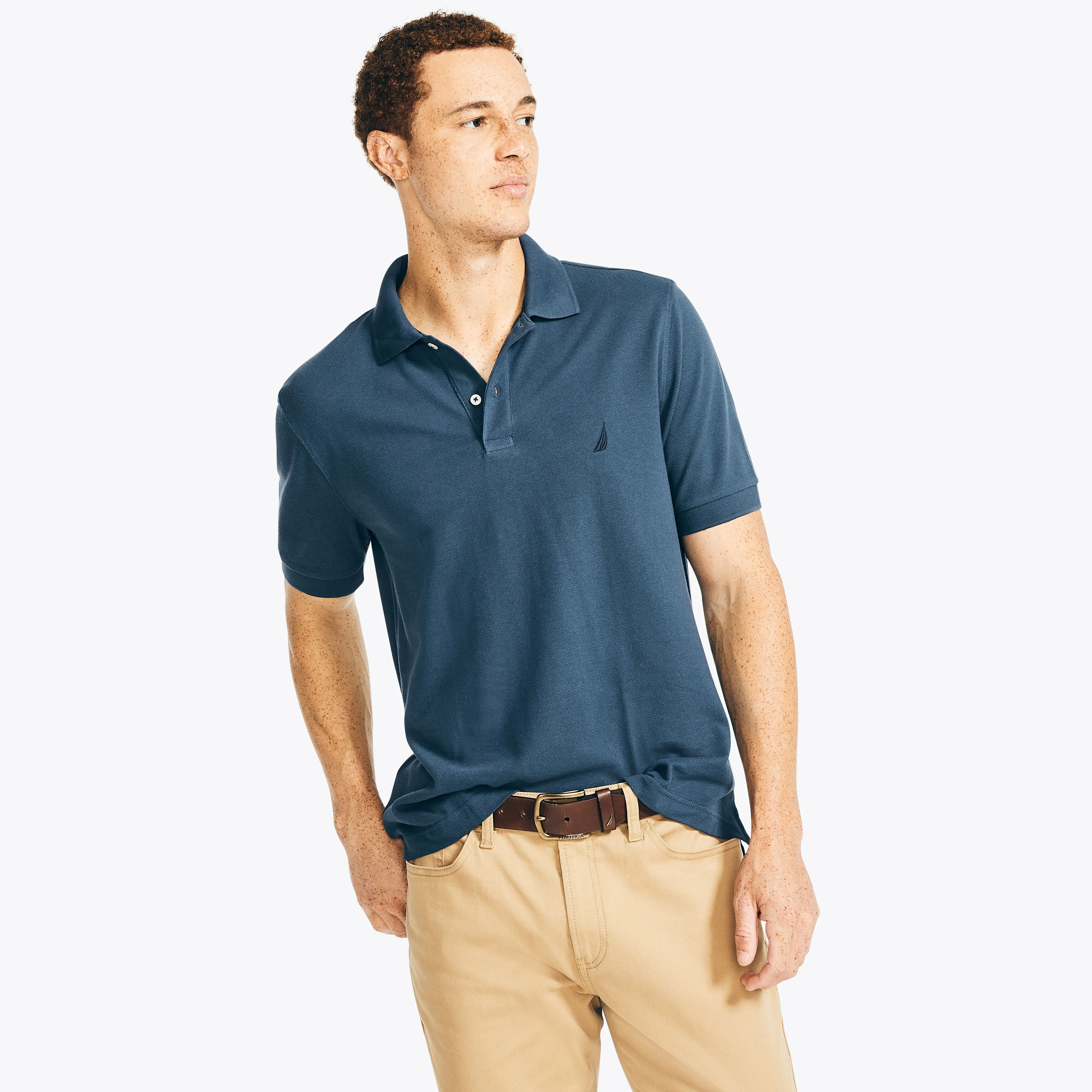Nautica Mens Classic Fit Deck Polo
