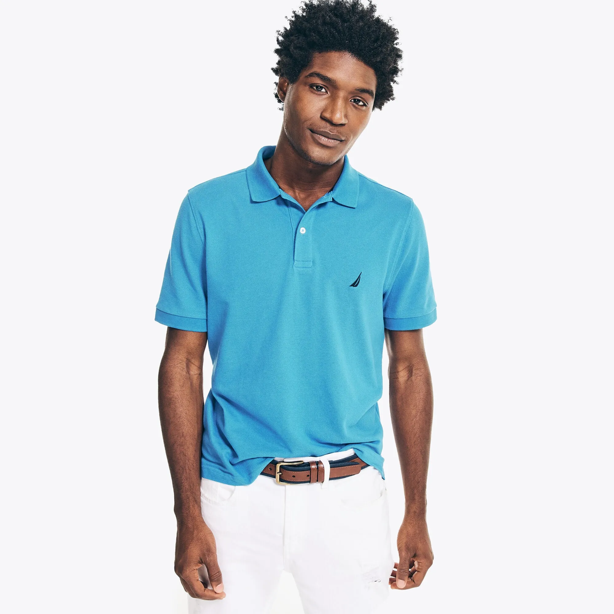 Nautica Mens Classic Fit Deck Polo