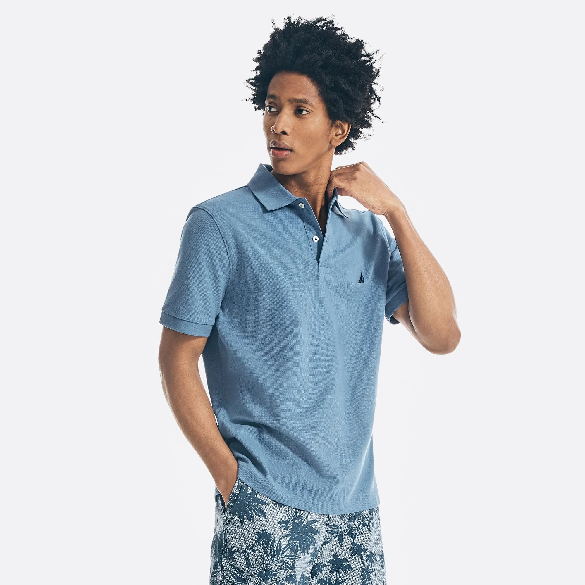 Nautica Mens Classic Fit Deck Polo