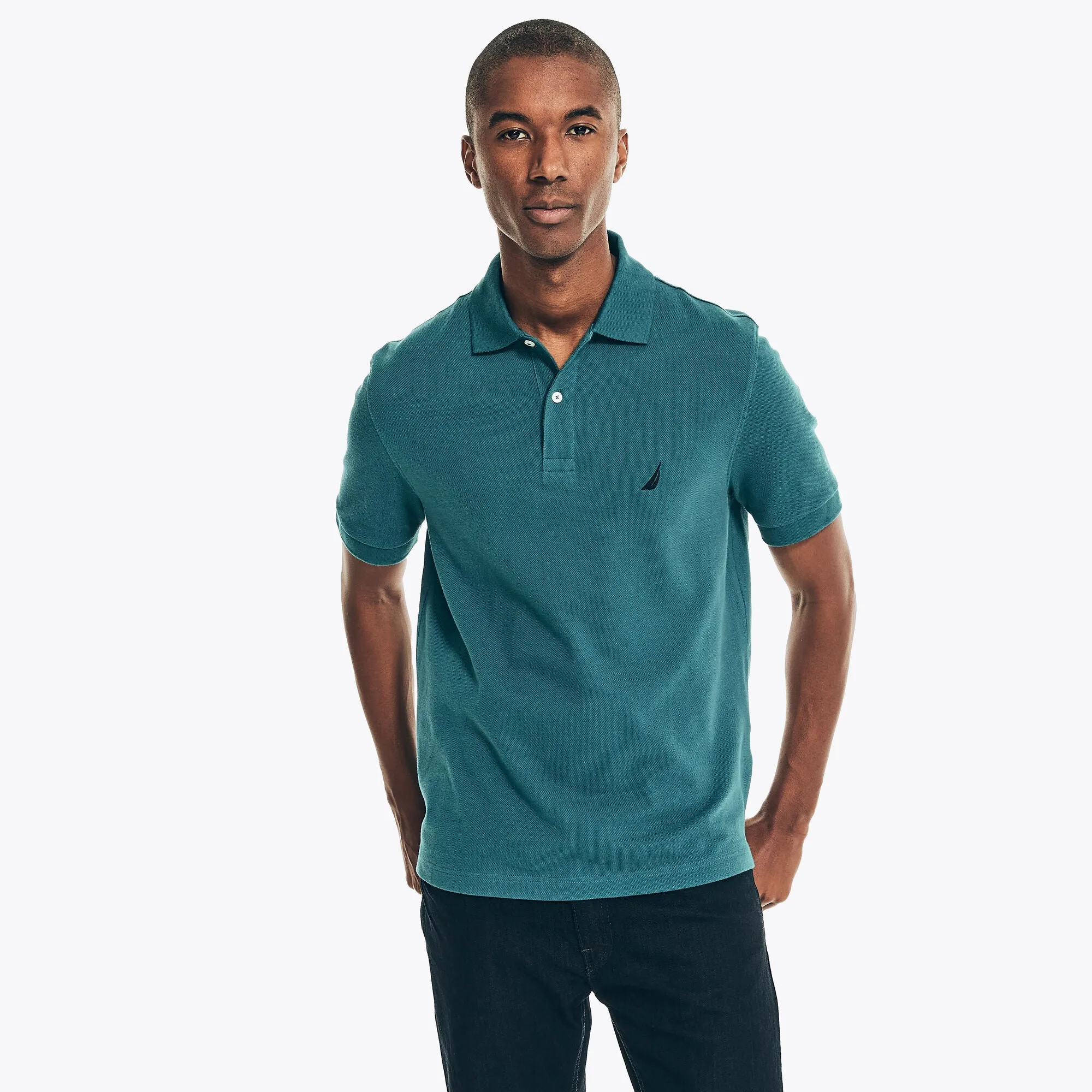 Nautica Mens Classic Fit Deck Polo