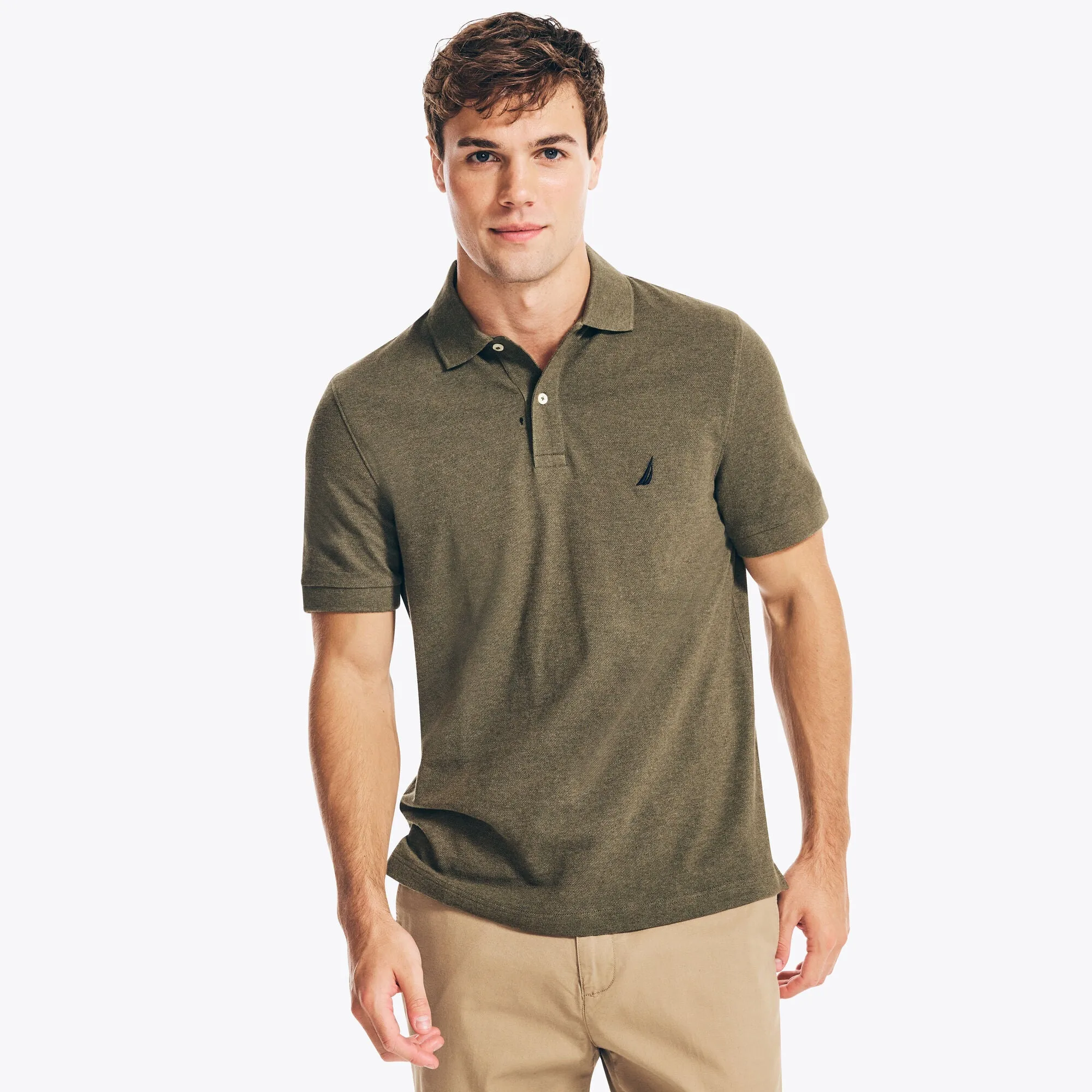 Nautica Mens Classic Fit Deck Polo