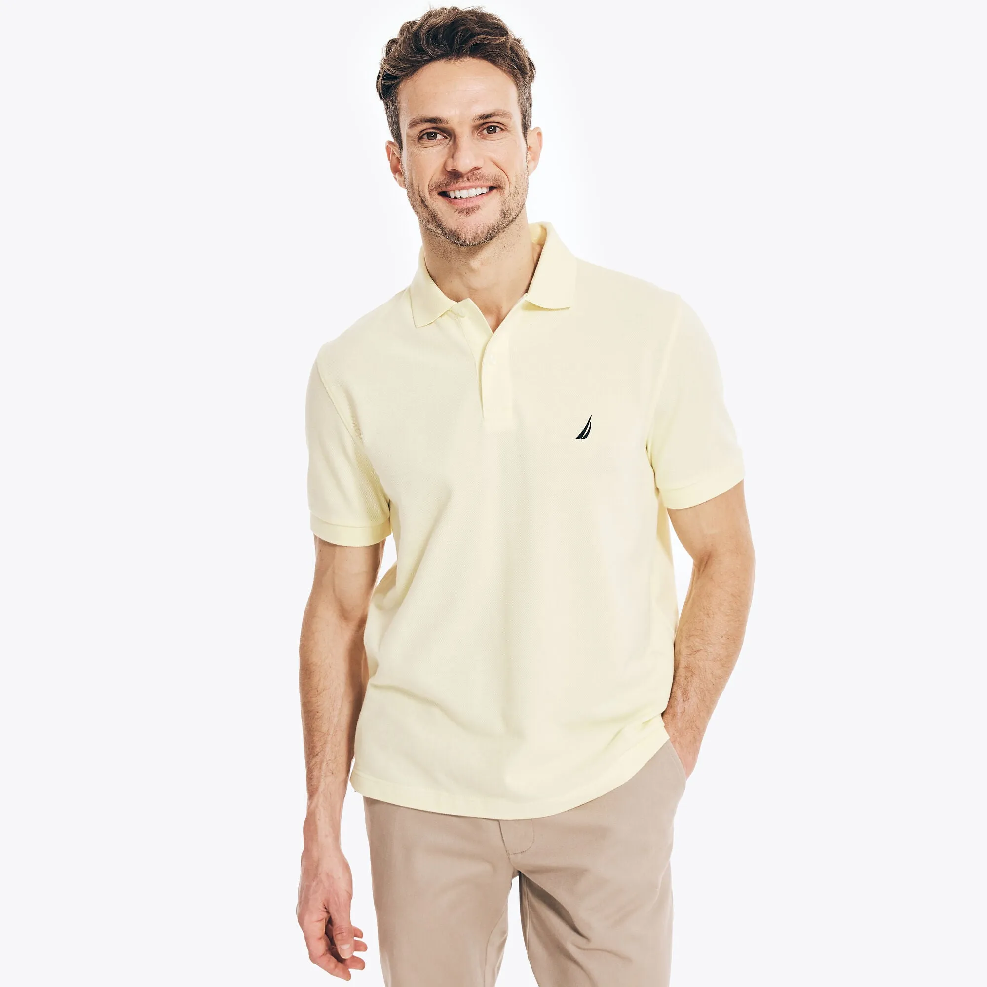 Nautica Mens Classic Fit Deck Polo