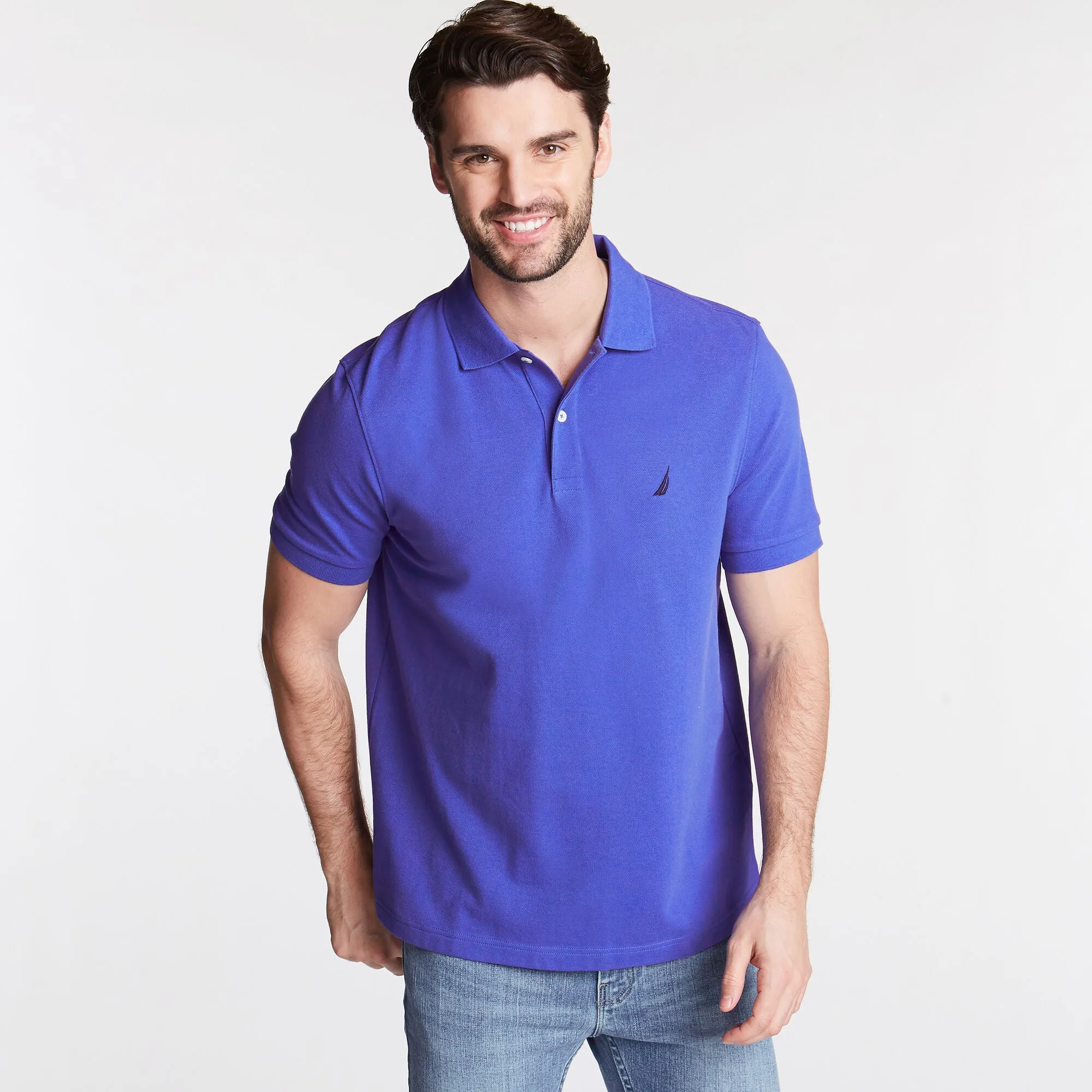 Nautica Mens Classic Fit Deck Polo
