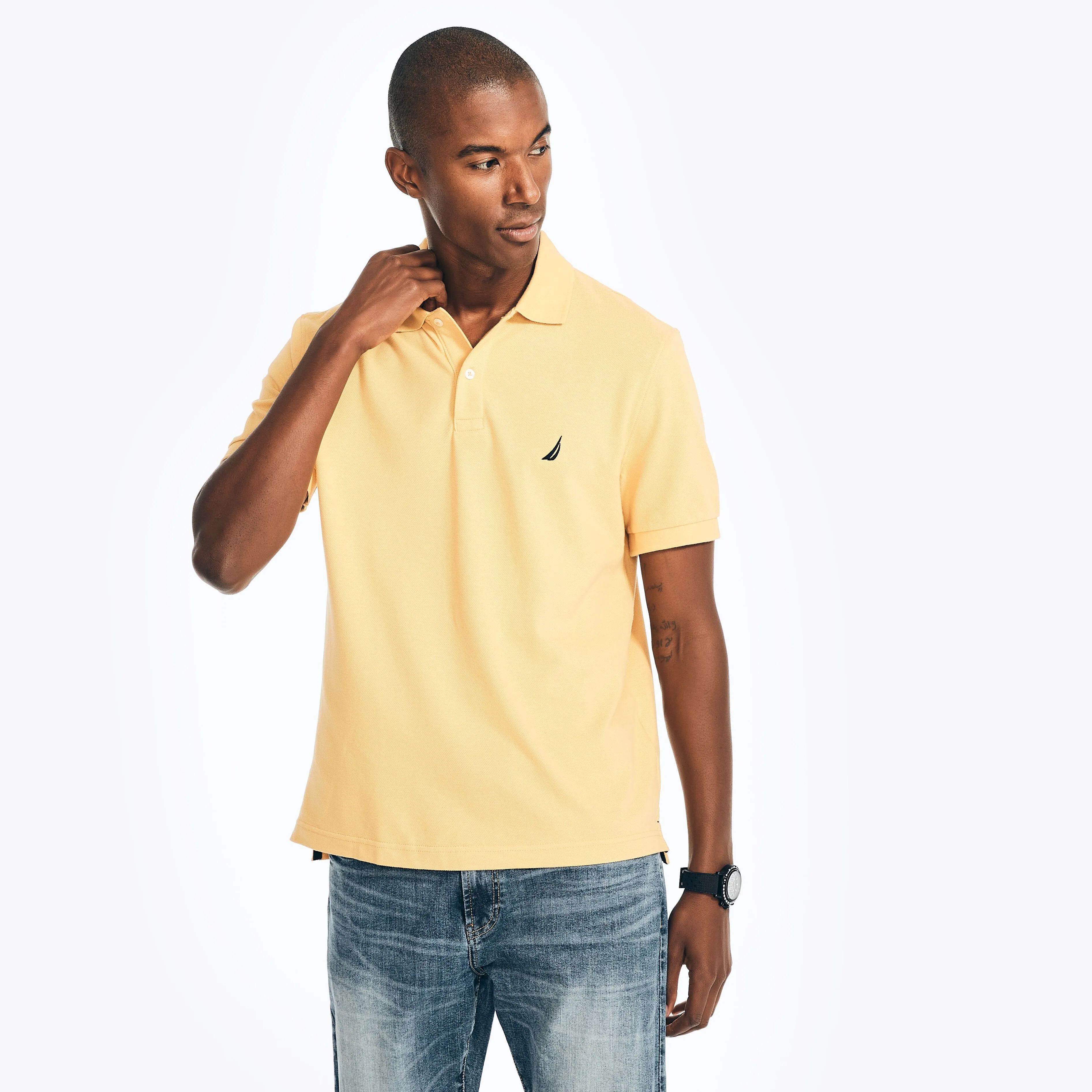 Nautica Mens Classic Fit Deck Polo
