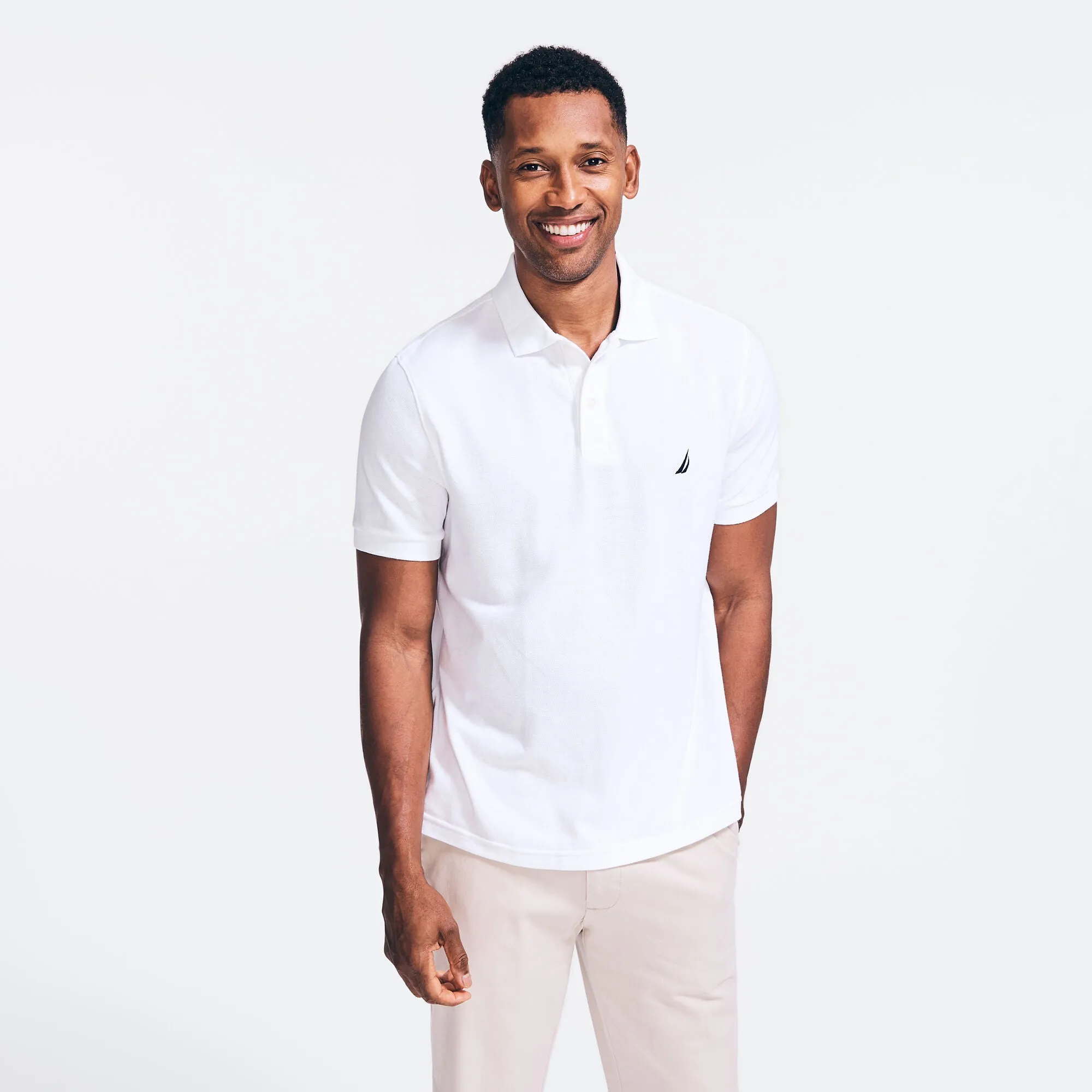 Nautica Mens Classic Fit Deck Polo