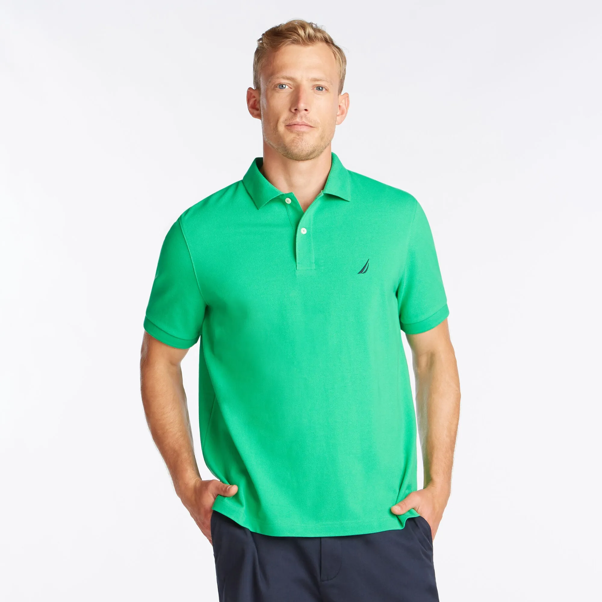 Nautica Mens Classic Fit Deck Polo