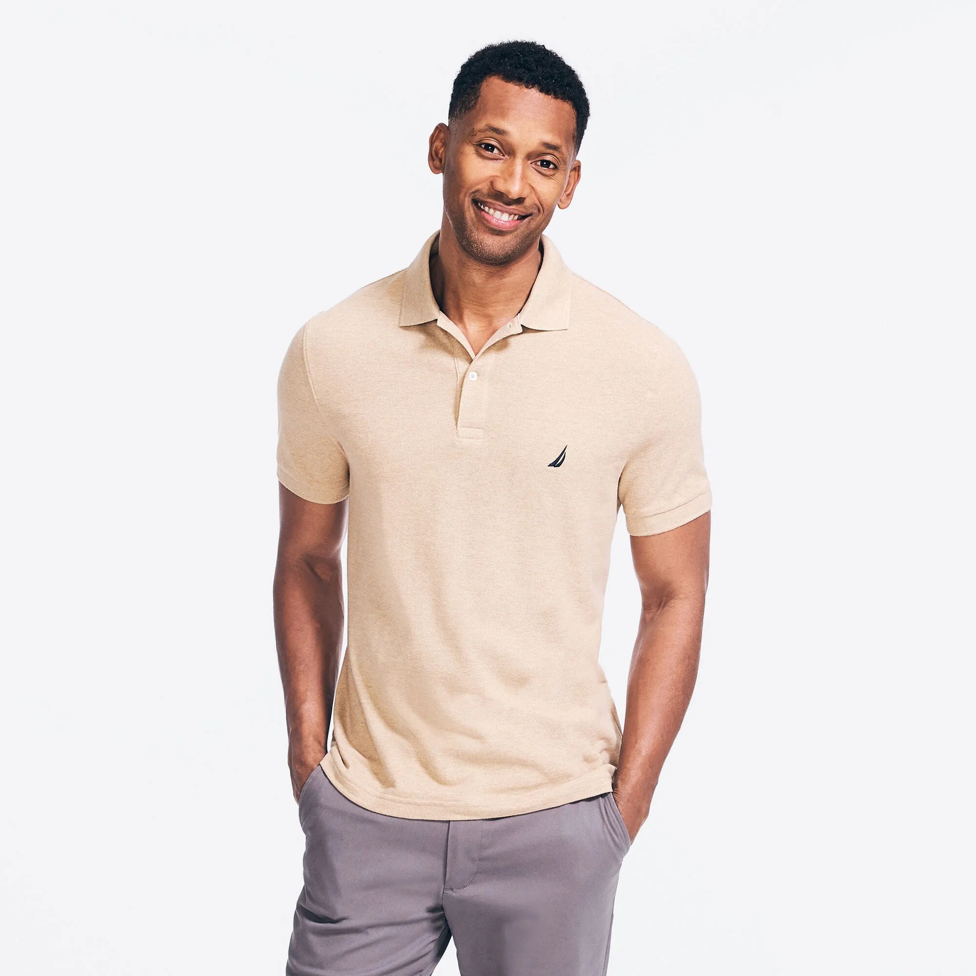 Nautica Mens Classic Fit Deck Polo