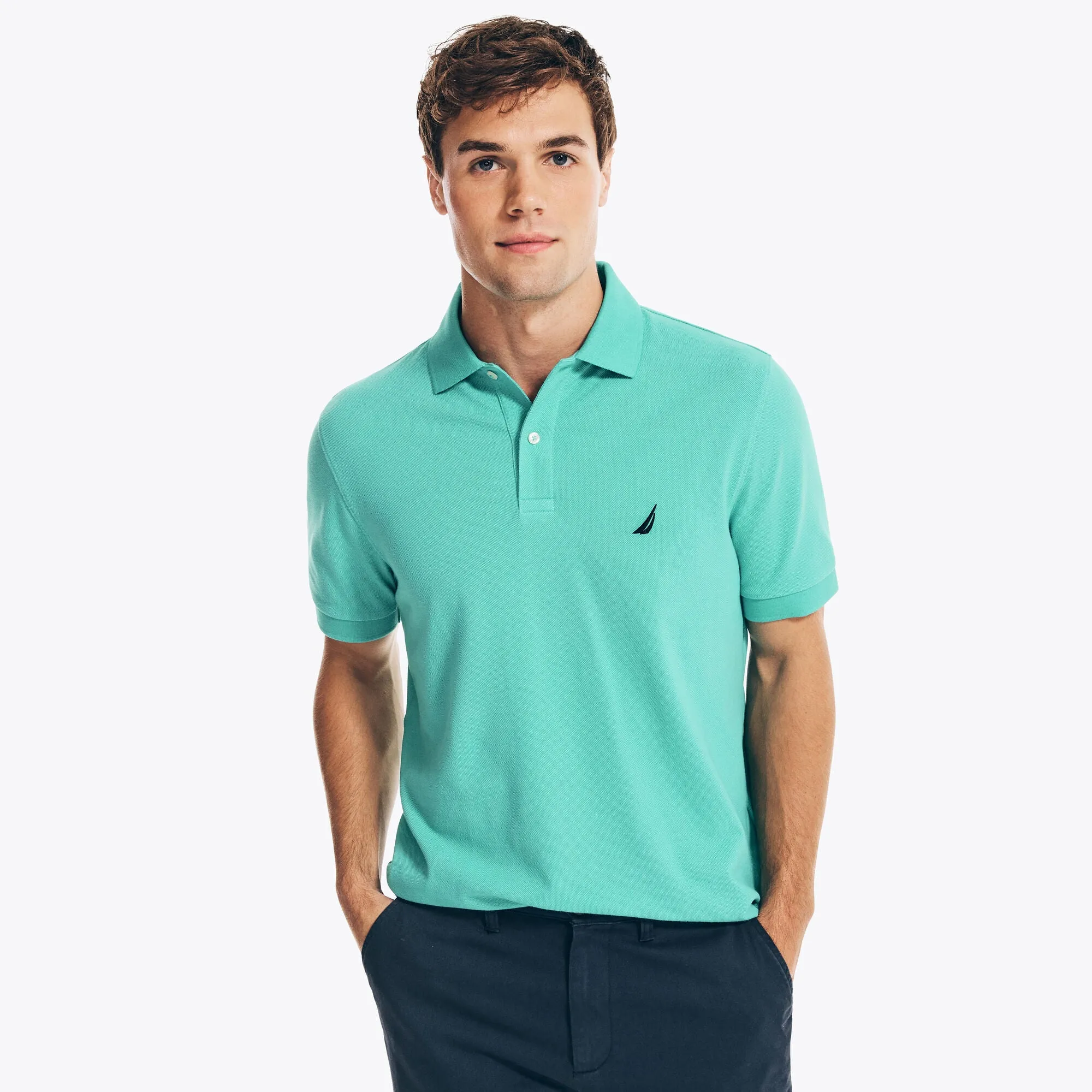 Nautica Mens Classic Fit Deck Polo