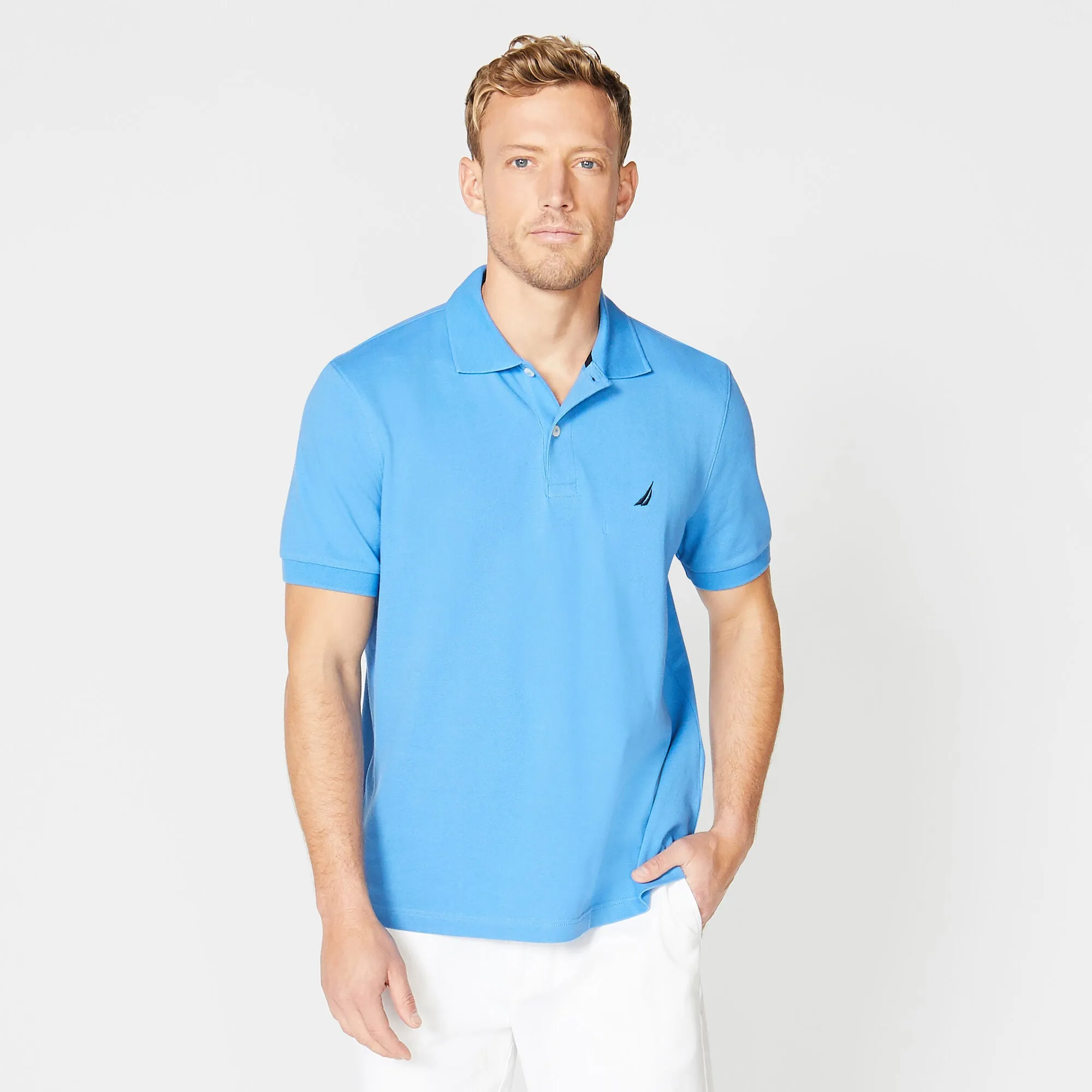 Nautica Mens Classic Fit Deck Polo