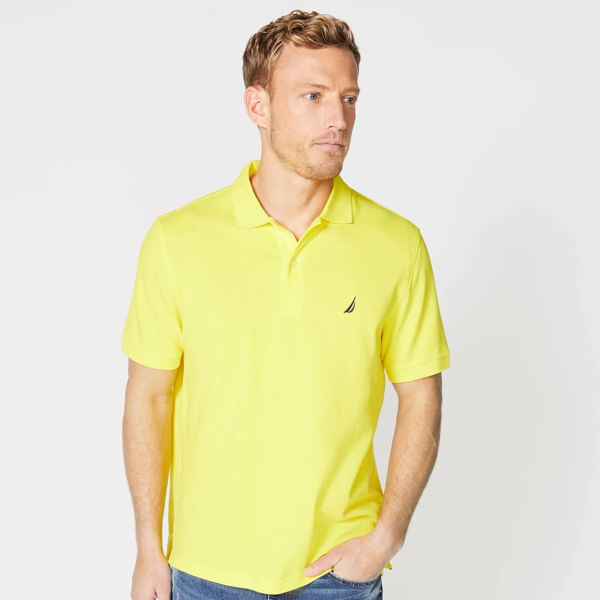 Nautica Mens Classic Fit Deck Polo