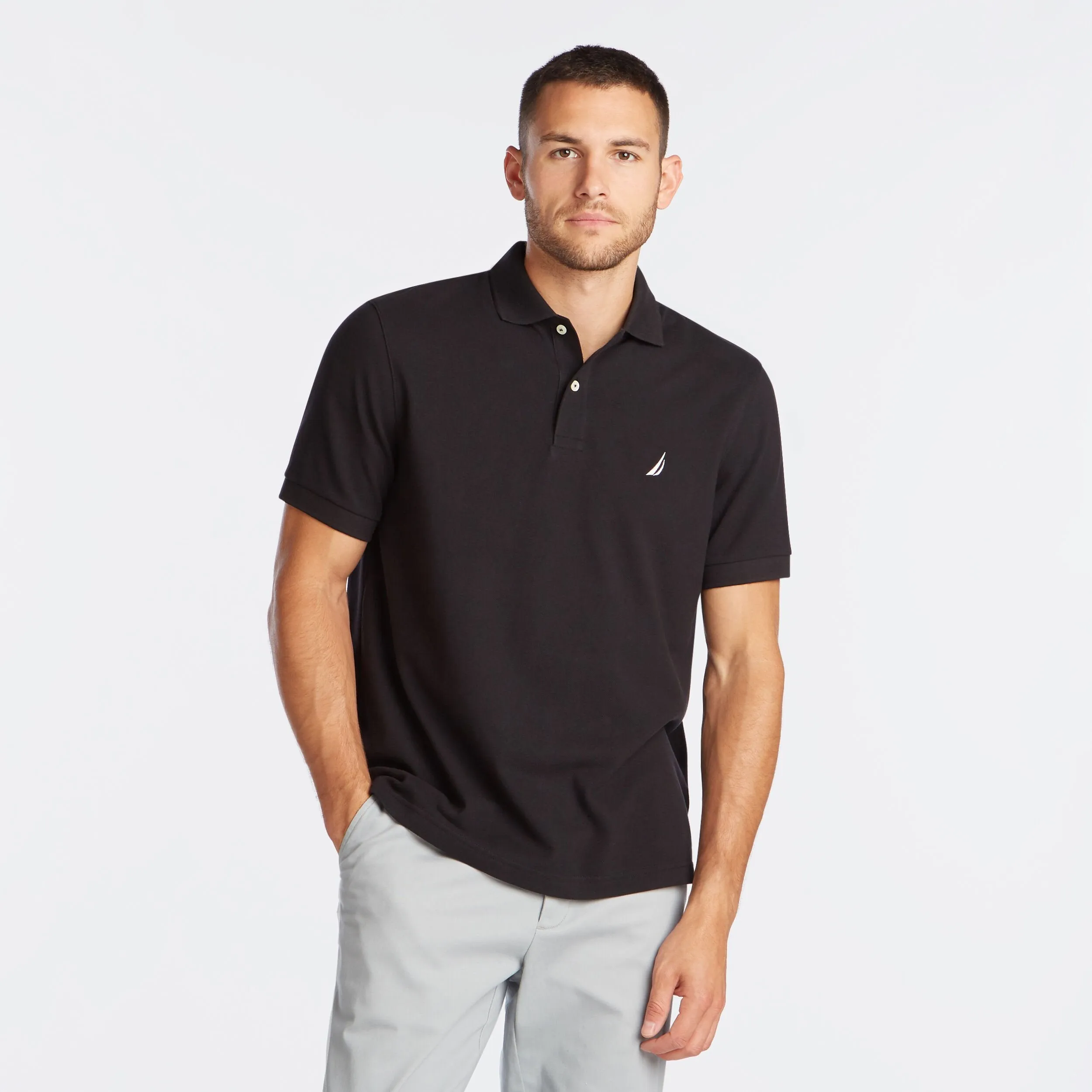 Nautica Mens Classic Fit Deck Polo