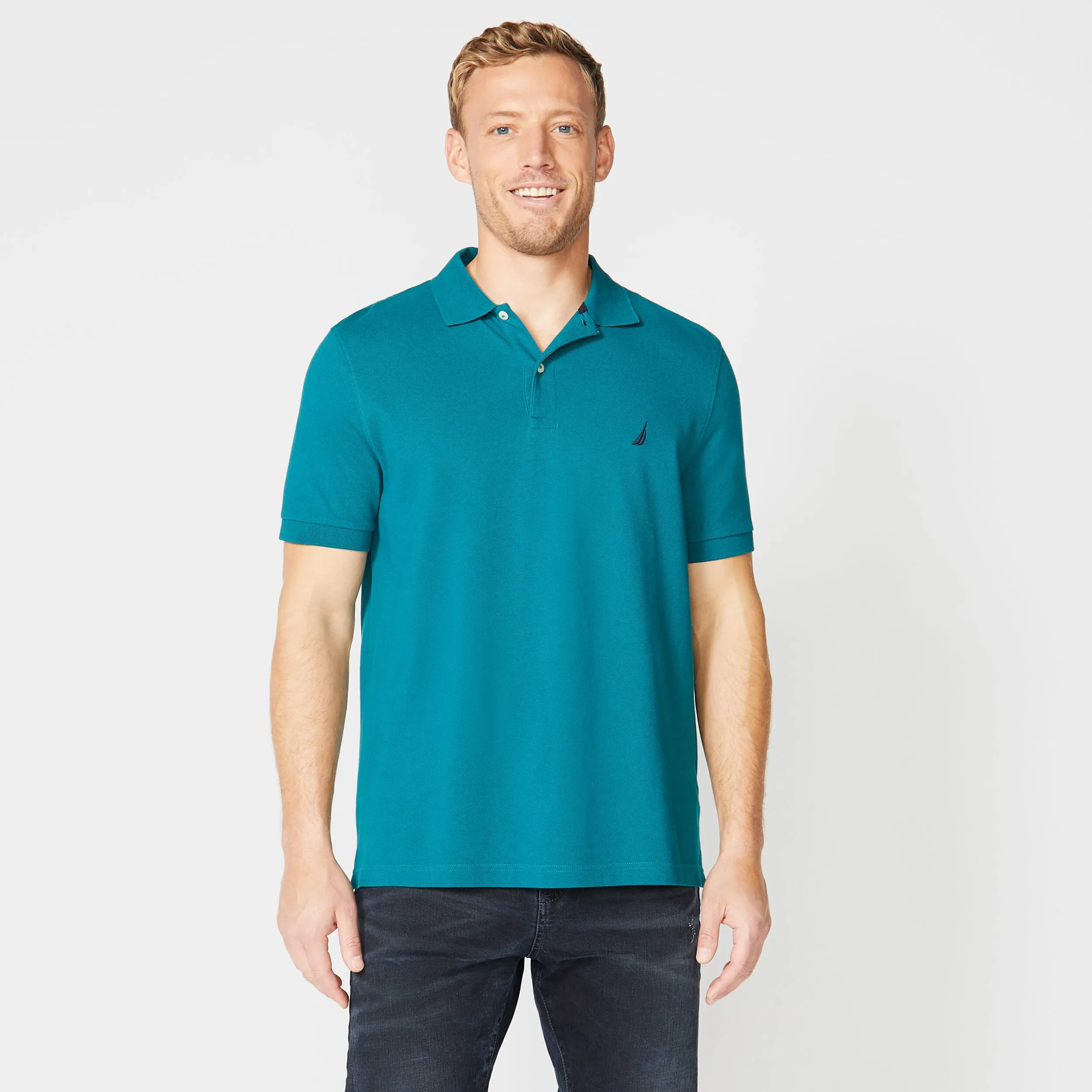 Nautica Mens Classic Fit Deck Polo