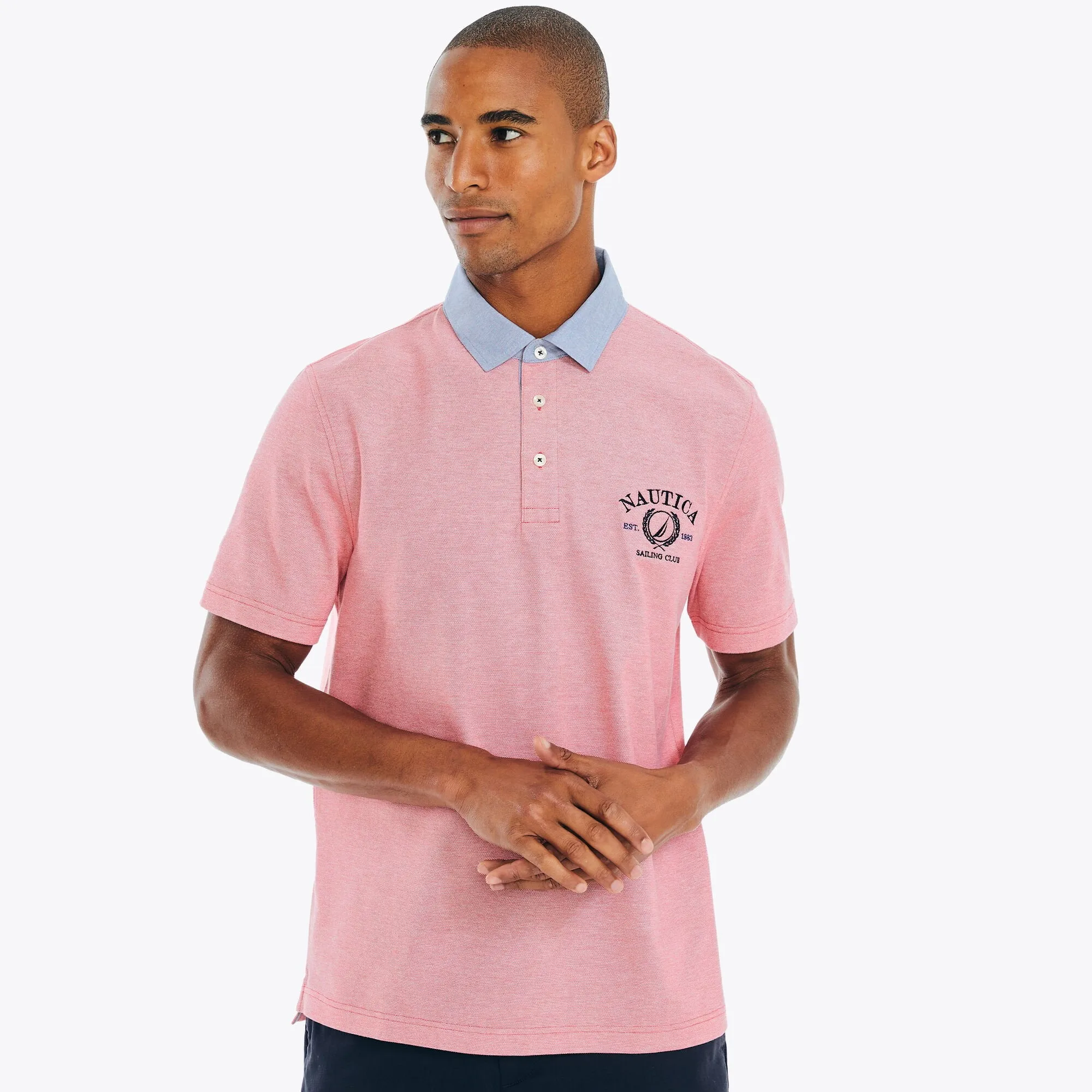 Nautica Mens Classic Fit Oxford Polo