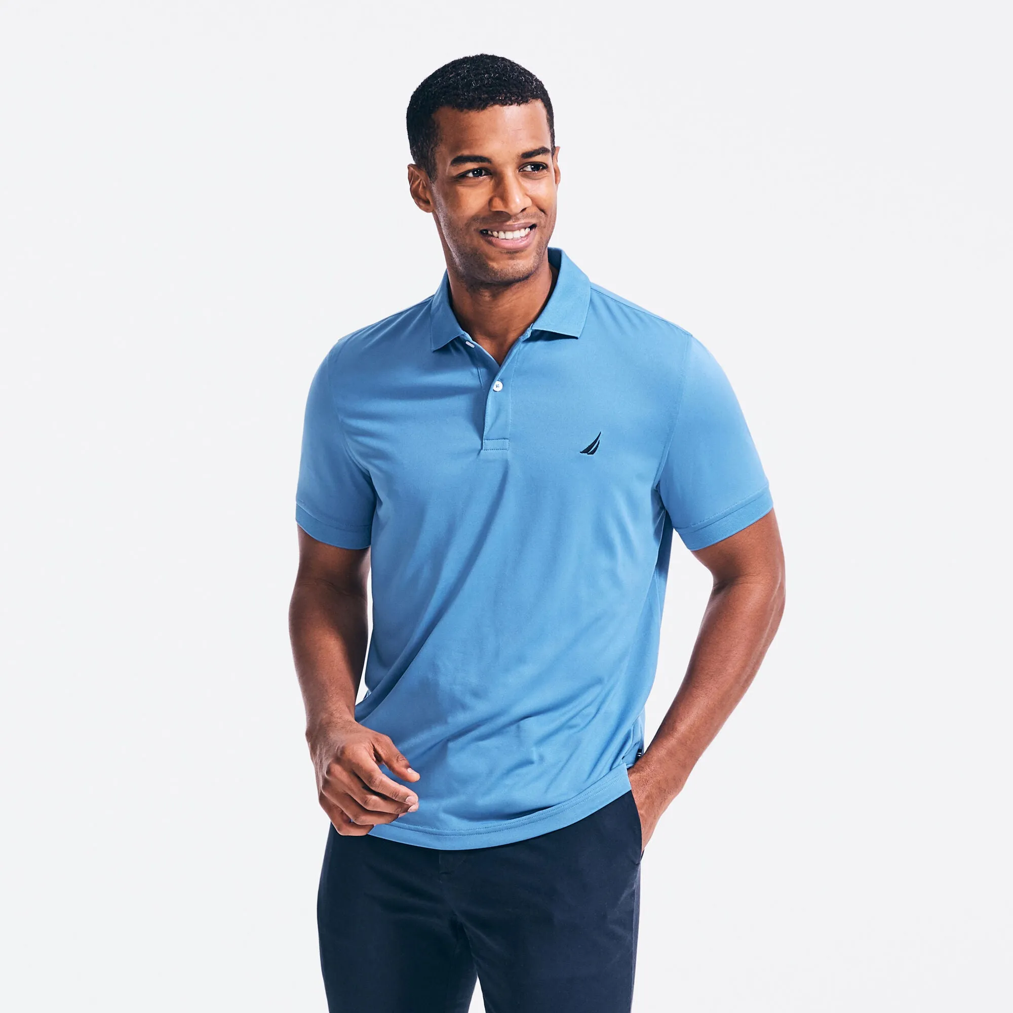 Nautica Mens Classic Fit Performance Golf Polo