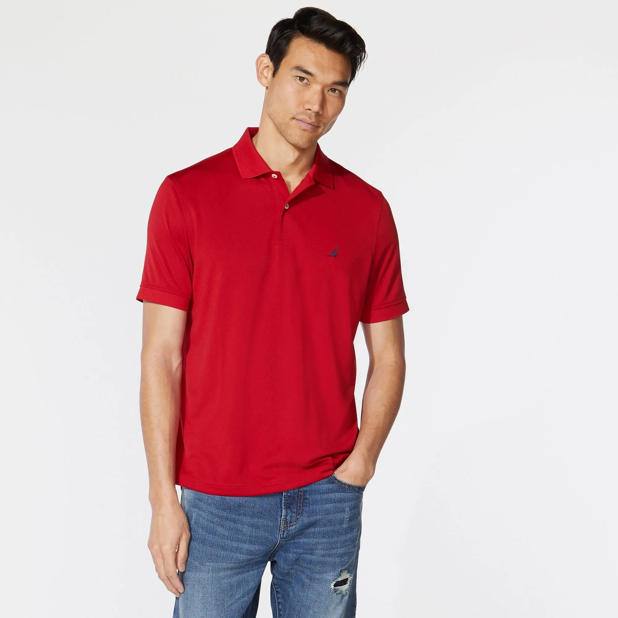 Nautica Mens Classic Fit Performance Golf Polo