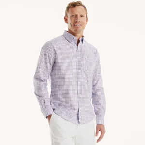 Nautica Mens Classic Fit Wrinkle-Resistant Plaid Shirt
