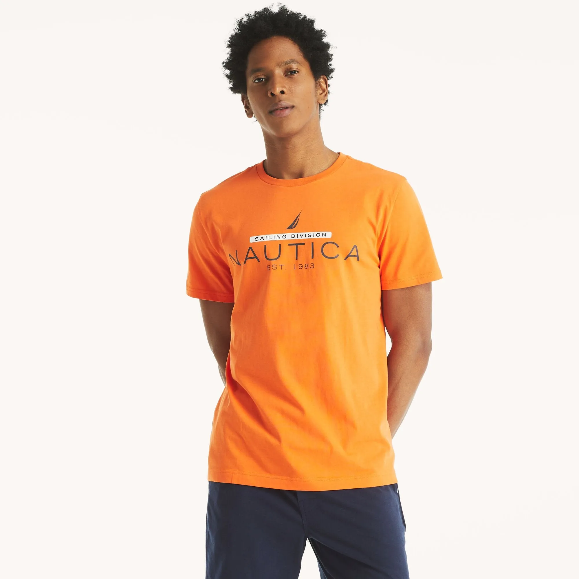 Nautica Mens Logo Graphic T-Shirt