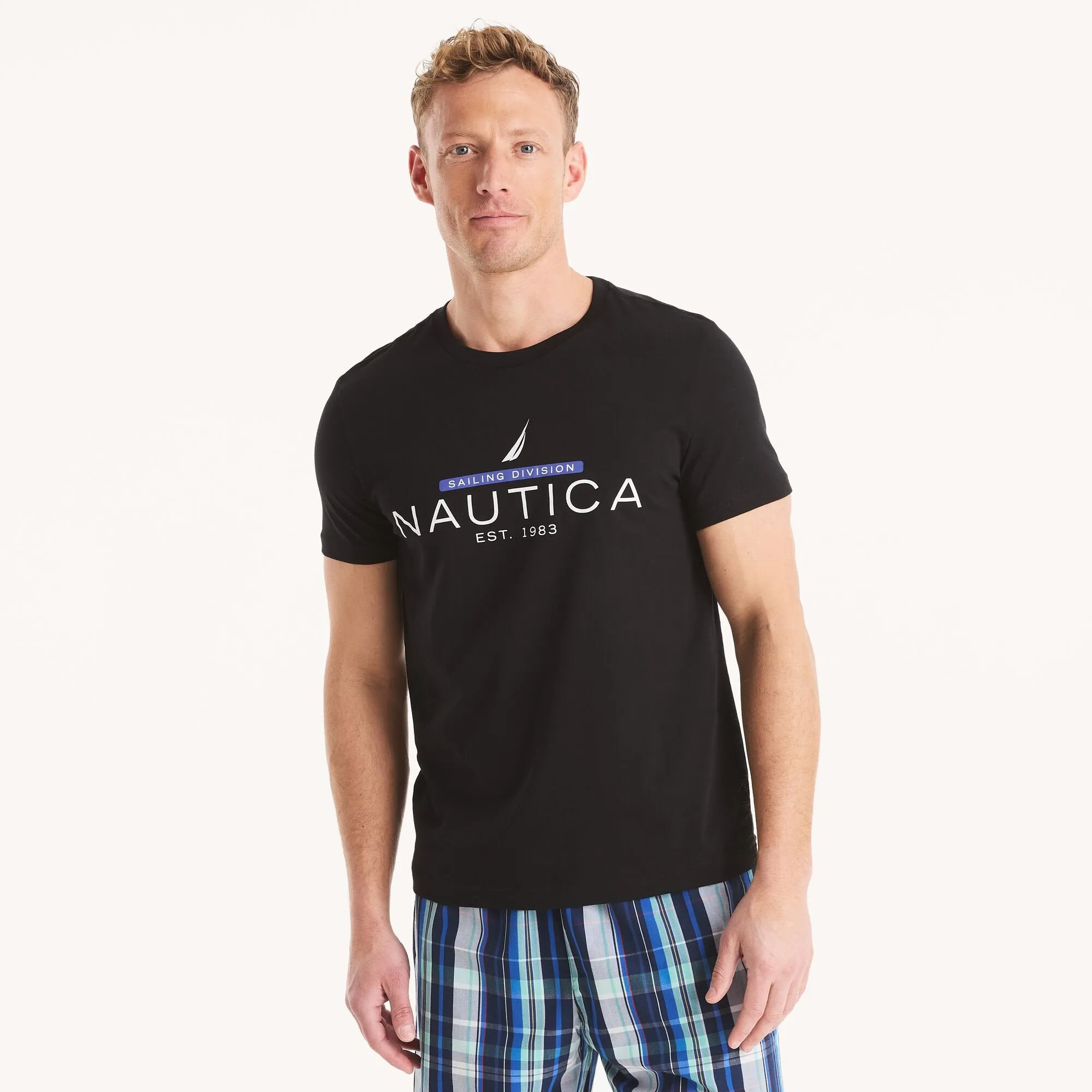 Nautica Mens Logo Graphic T-Shirt