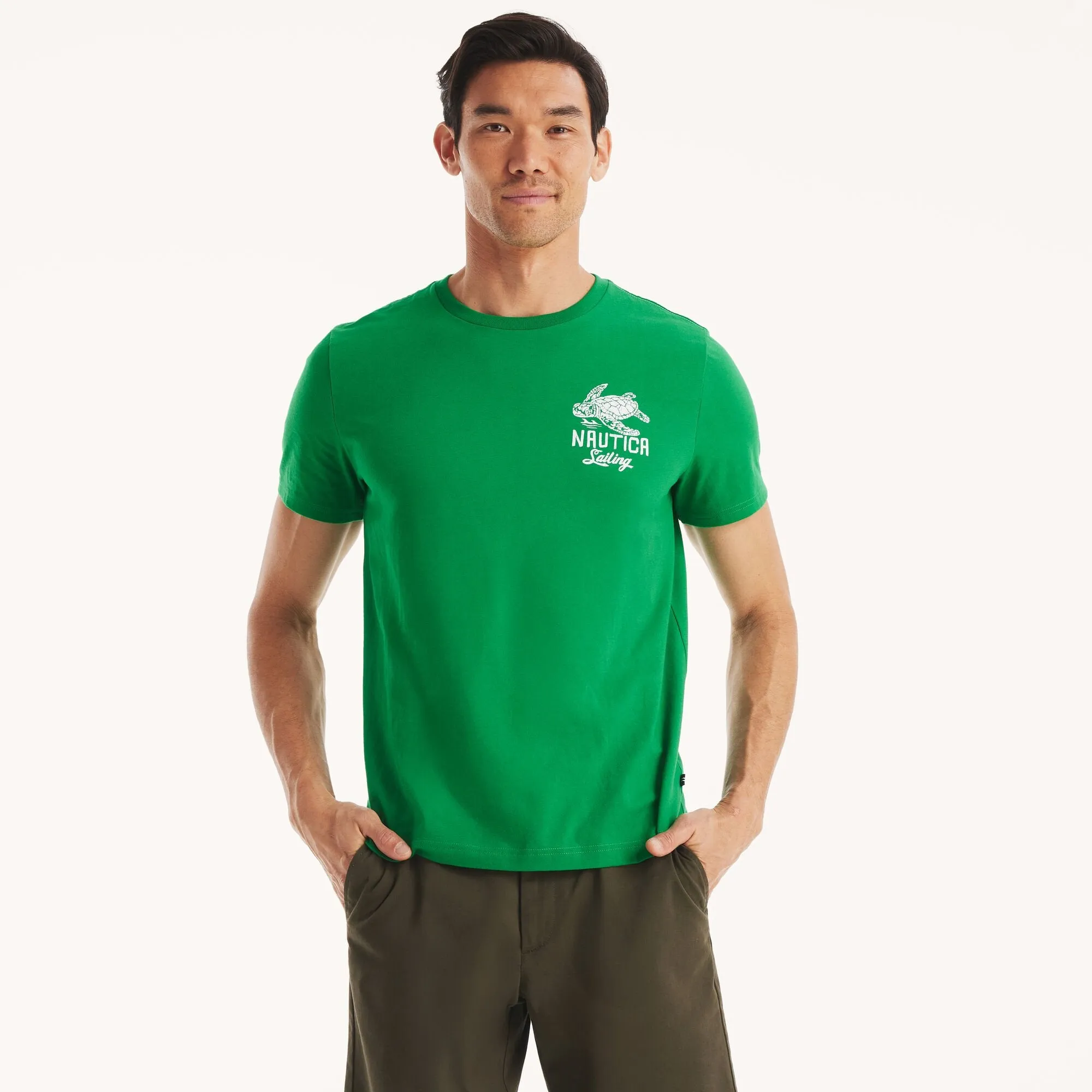 Nautica Mens Marine Life Graphic T-Shirt