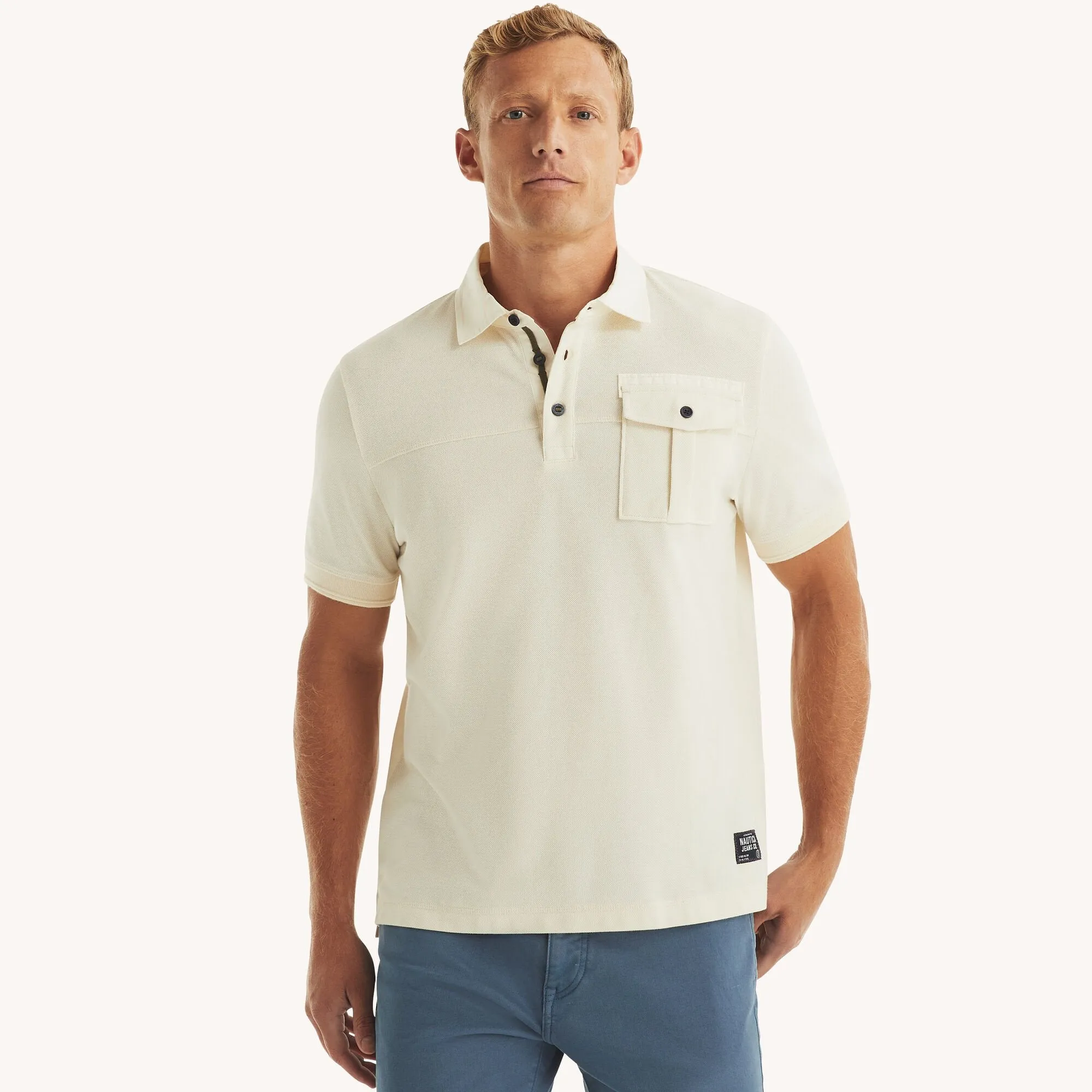 Nautica Mens Nautica Jeans Co. Classic Fit Polo