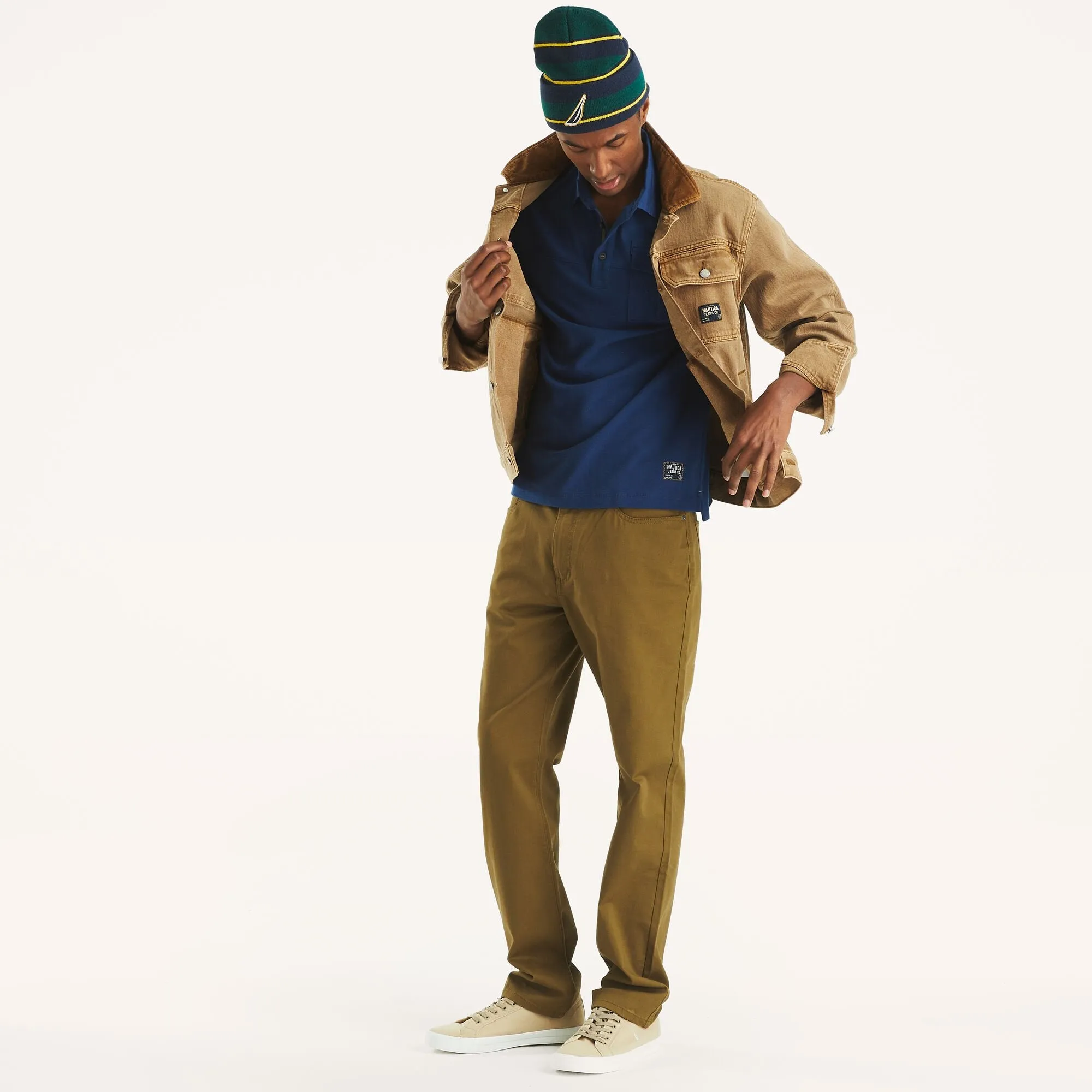 Nautica Mens Nautica Jeans Co. Classic Fit Polo