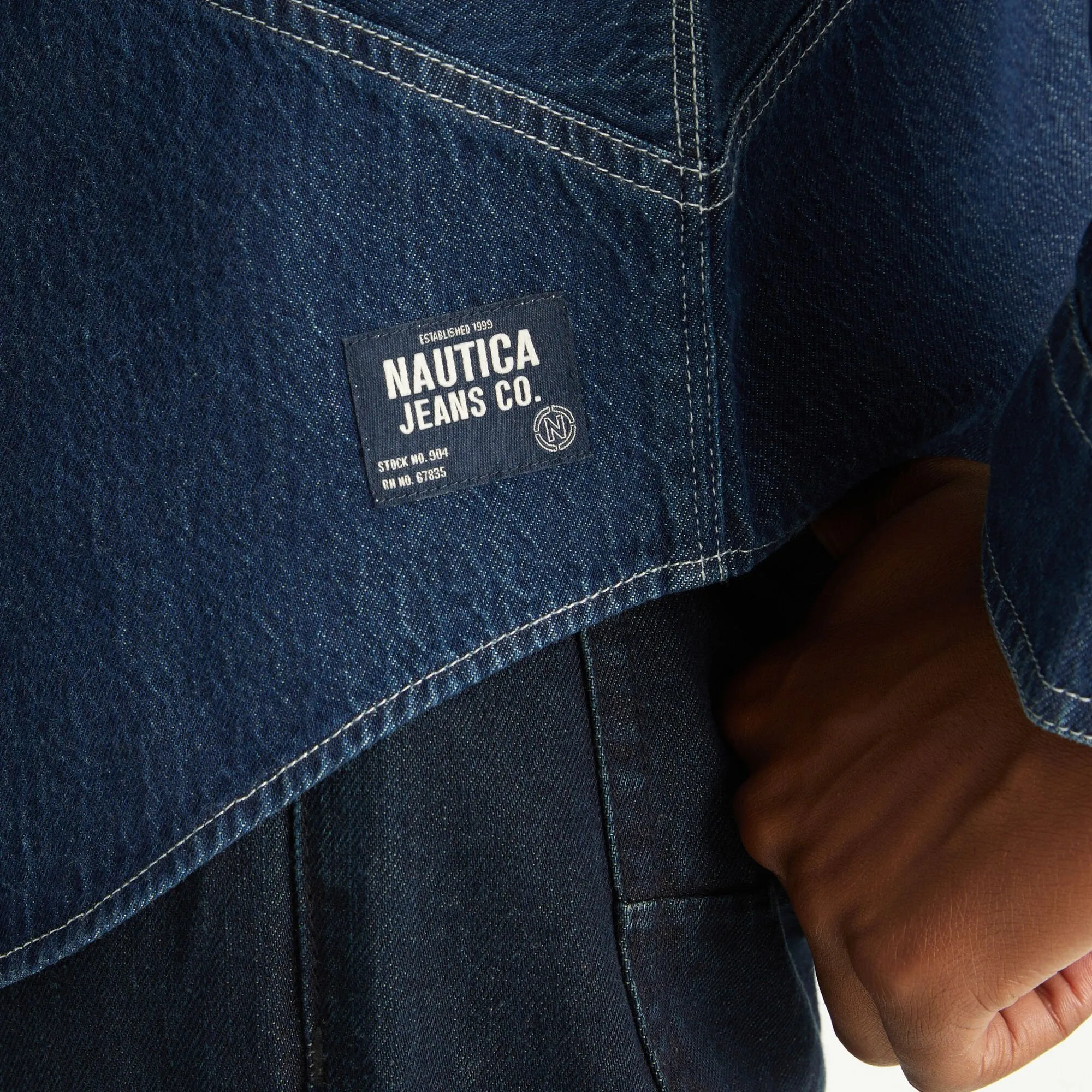 Nautica Mens Nautica Jeans Co. Denim Shirt