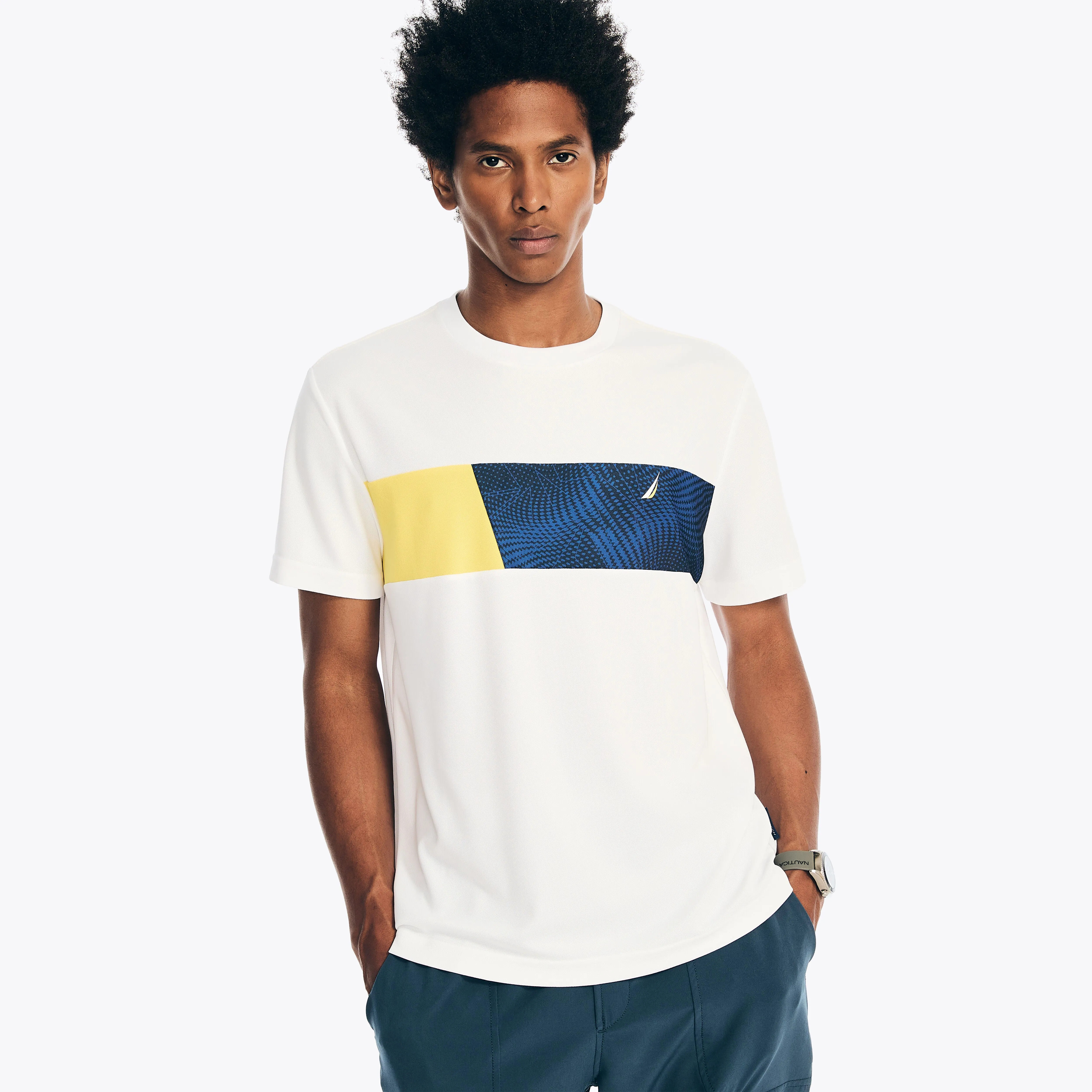 Nautica Mens Navtech Sustainably Crafted Crewneck T-Shirt