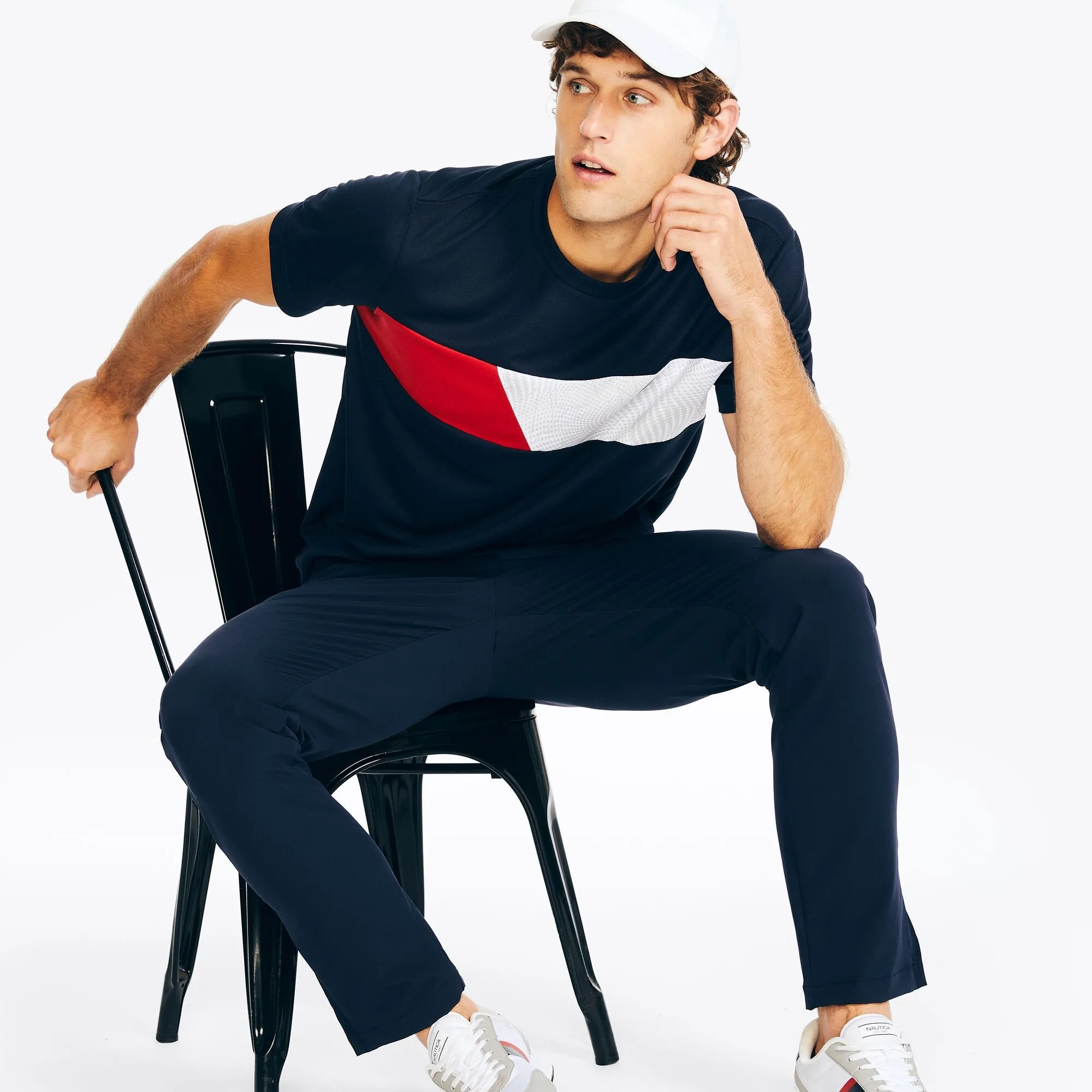 Nautica Mens Navtech Sustainably Crafted Crewneck T-Shirt