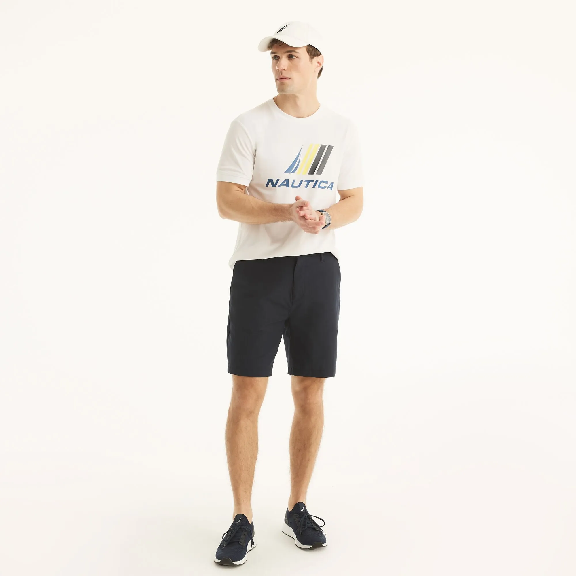 Nautica Mens Navtech Sustainably Crafted Logo T-Shirt