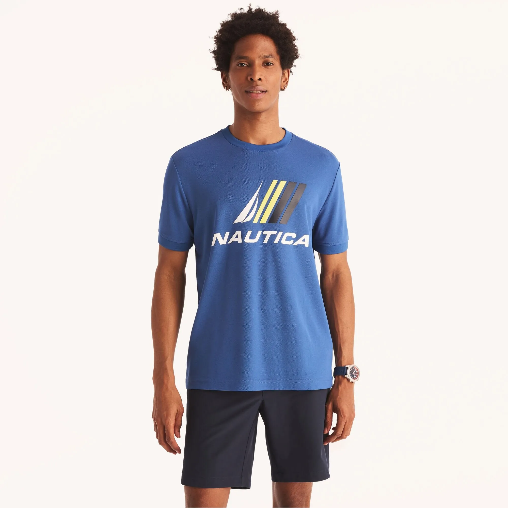 Nautica Mens Navtech Sustainably Crafted Logo T-Shirt