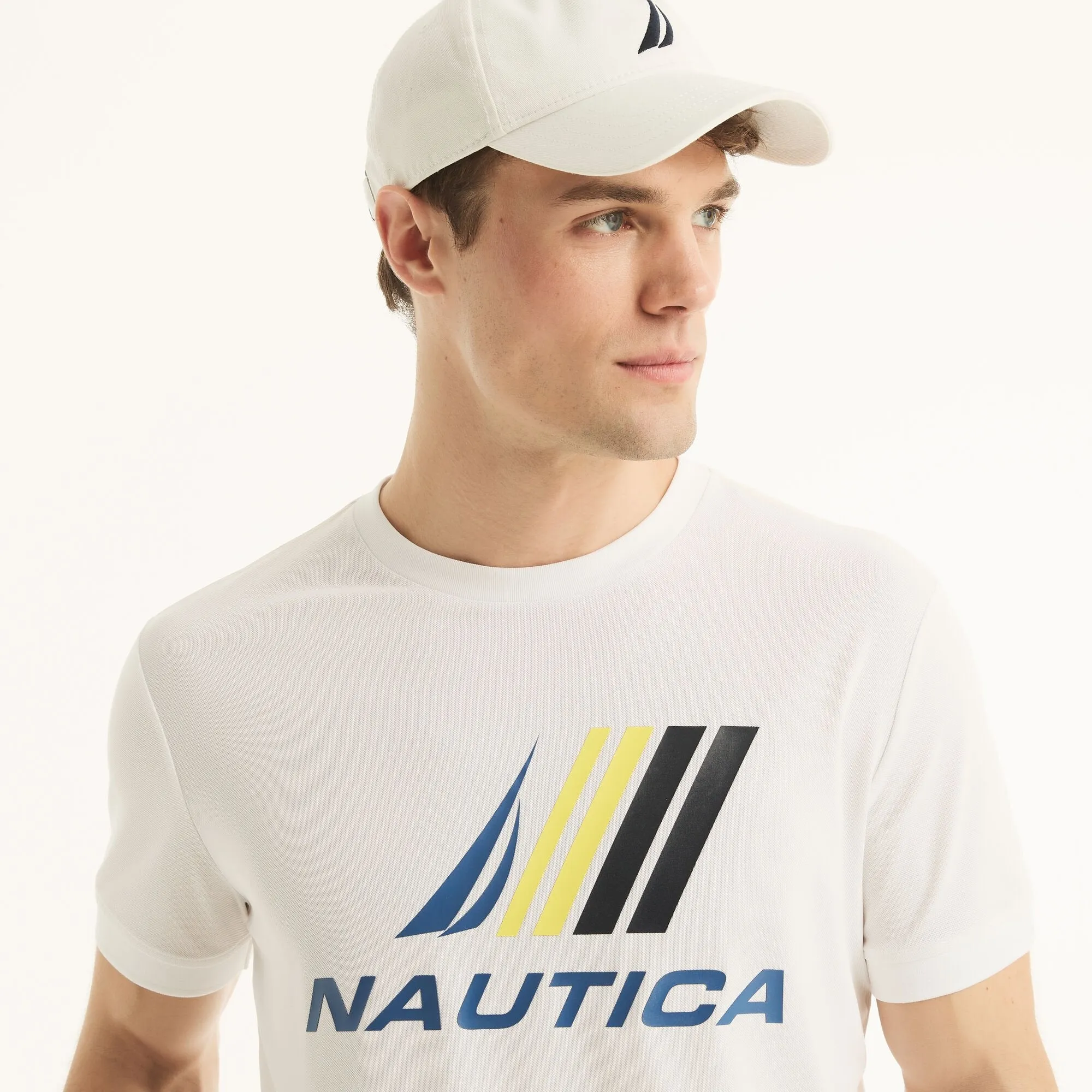 Nautica Mens Navtech Sustainably Crafted Logo T-Shirt